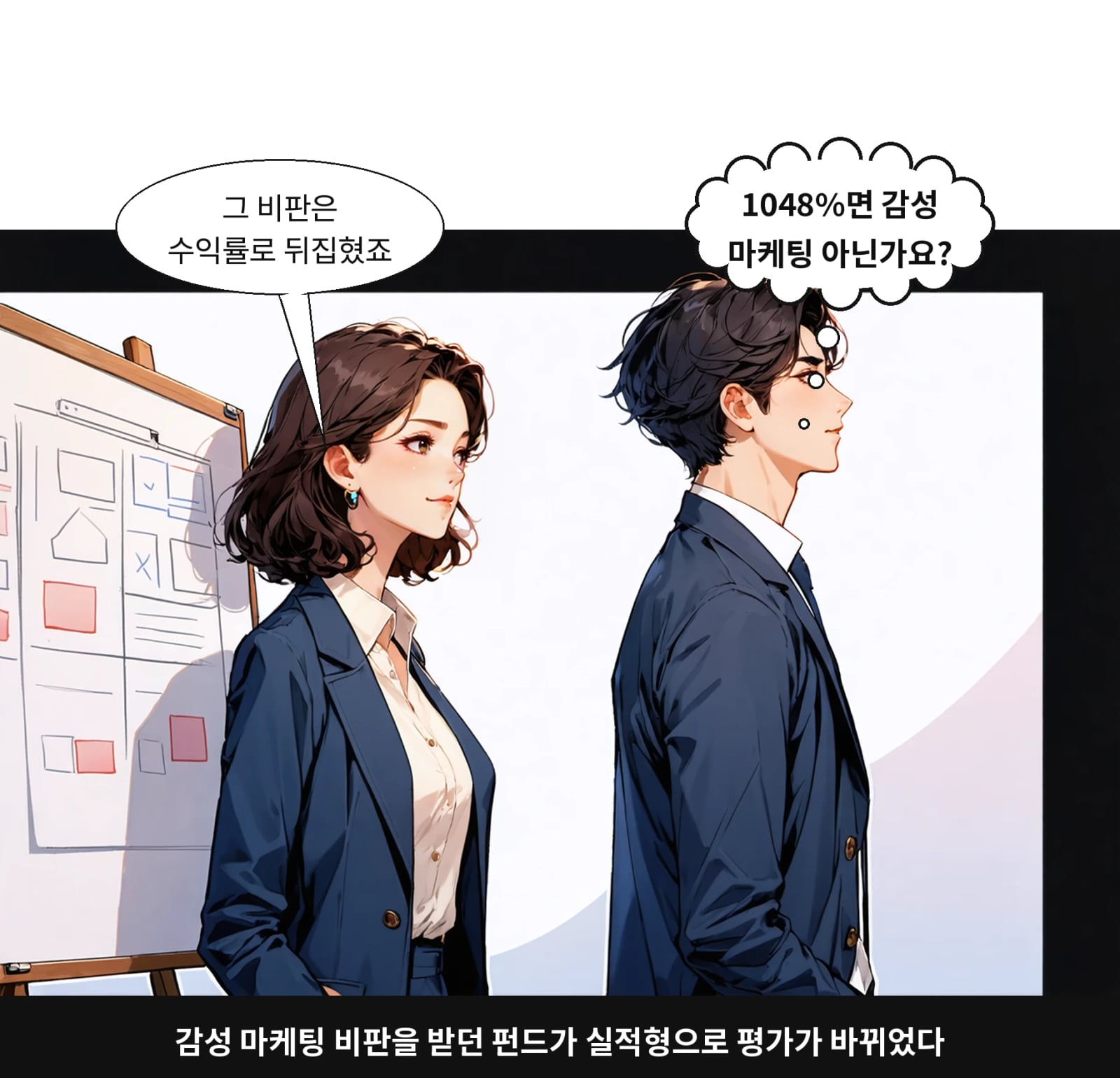 감성 마케팅 비판을 받던 펀드가 실적형으로 평가가 바뀌었다
