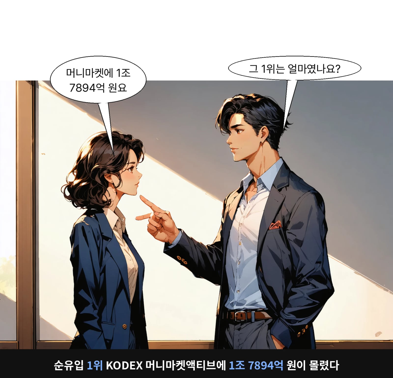 순유입 1위 KODEX 머니마켓액티브에 1조 7894억 원이 몰렸다