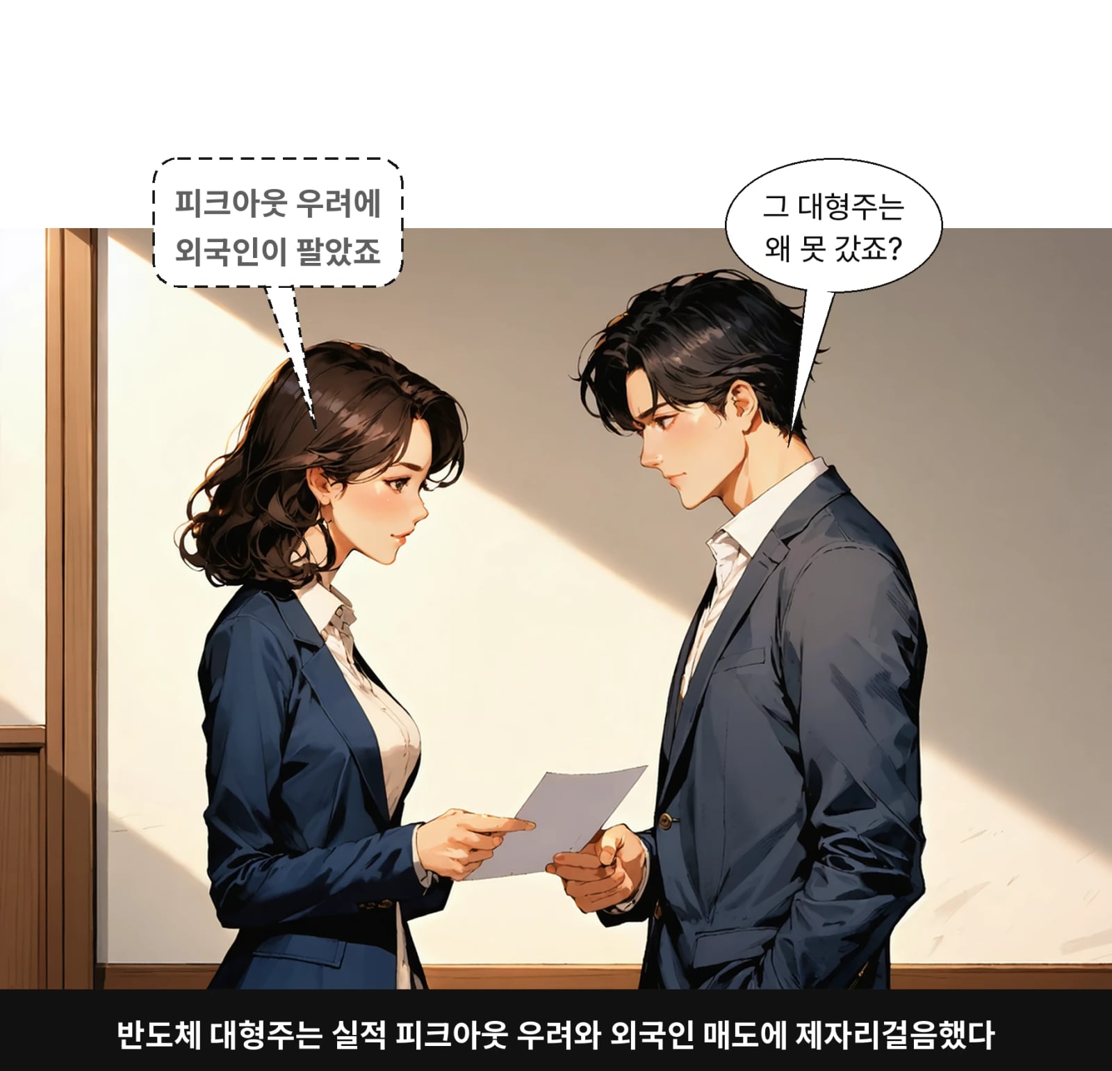 반도체 대형주는 실적 피크아웃 우려와 외국인 매도에 제자리걸음했다