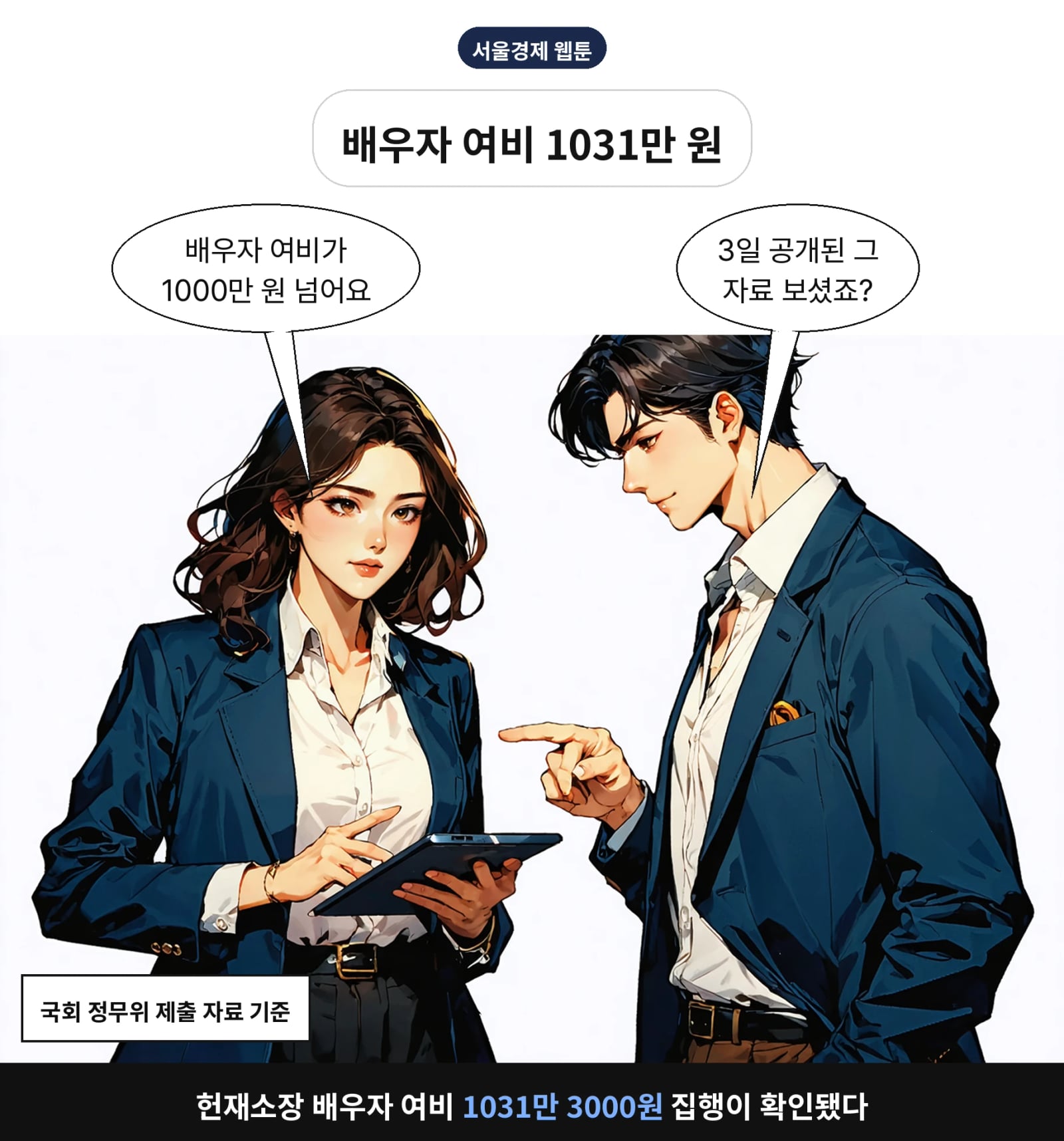 헌재소장 배우자 여비 1031만 3000원 집행이 확인됐다