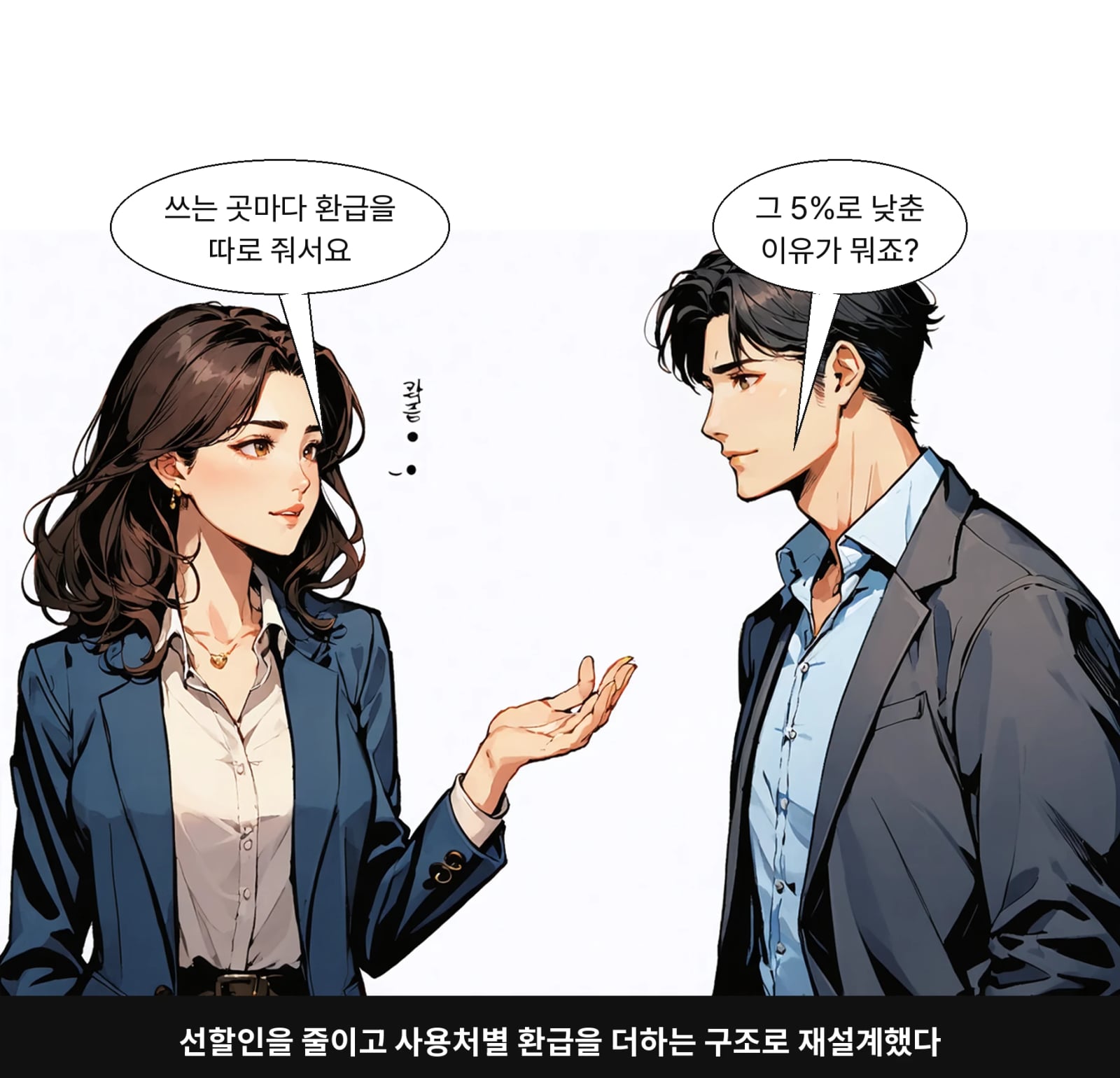 선할인을 줄이고 사용처별 환급을 더하는 구조로 재설계했다