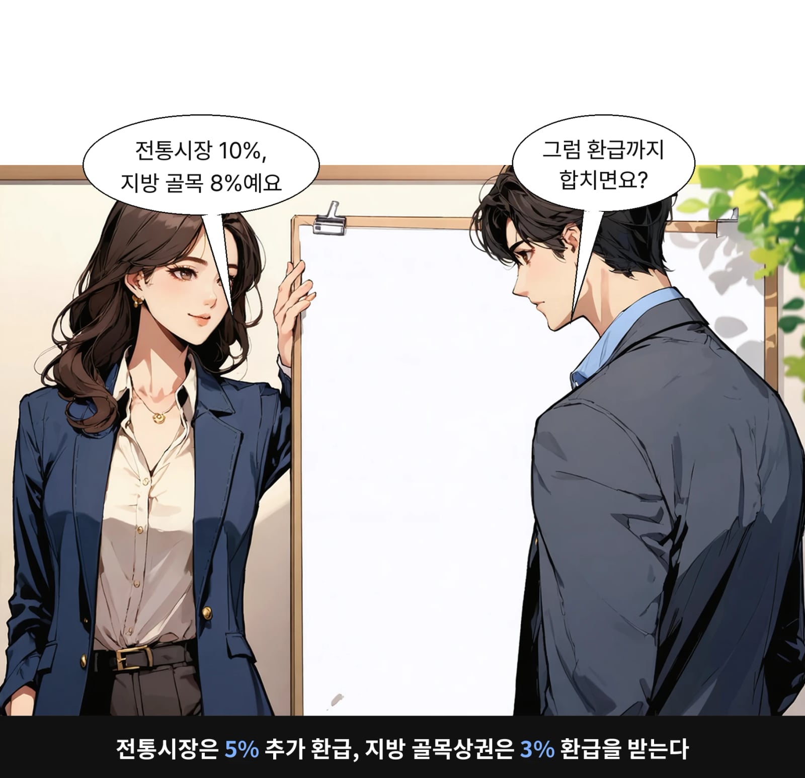 전통시장은 5% 추가 환급, 지방 골목상권은 3% 환급을 받는다