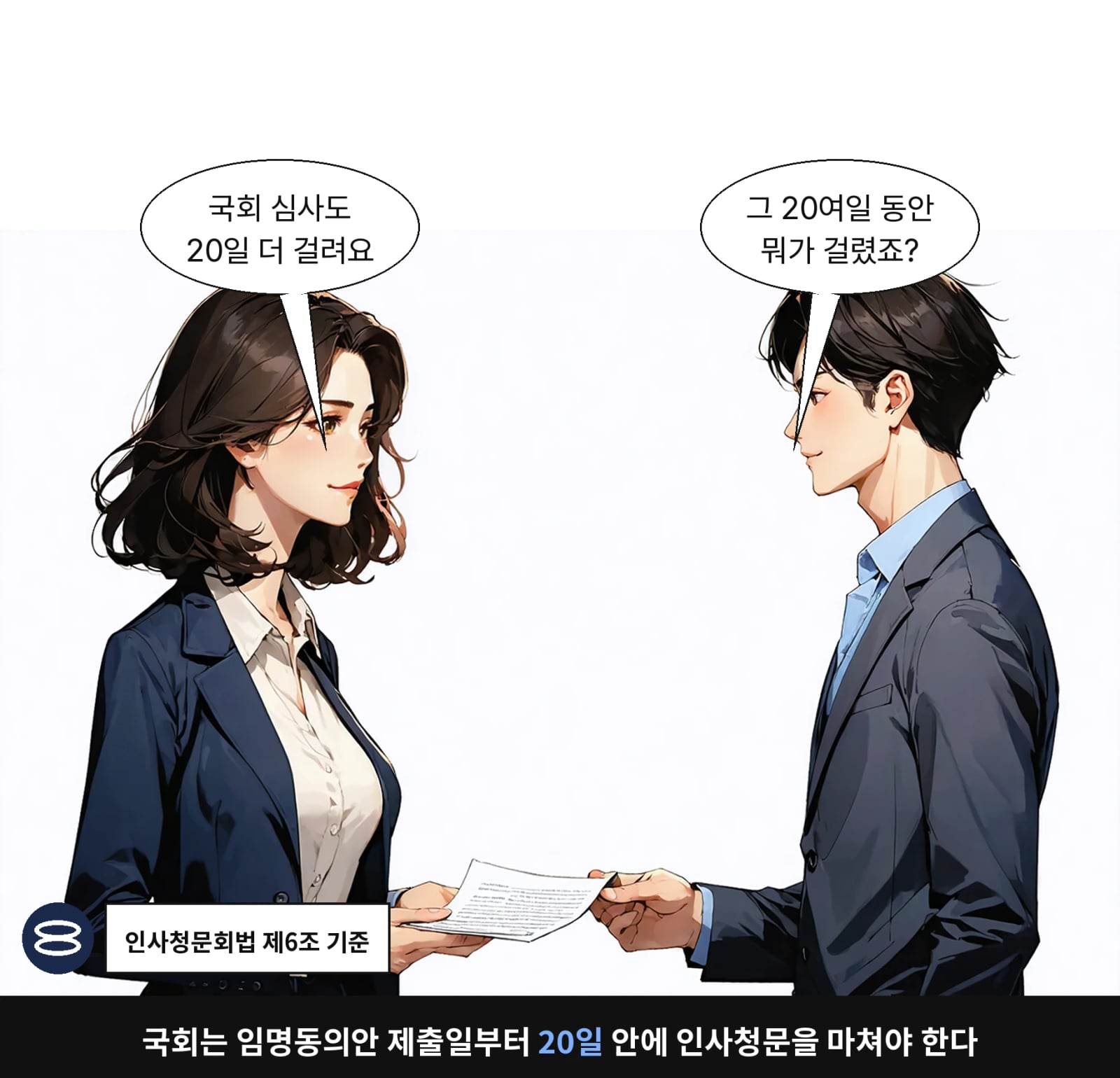국회는 임명동의안 제출일부터 20일 안에 인사청문을 마쳐야 한다