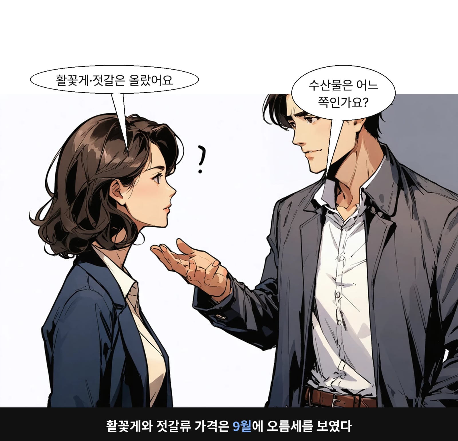 활꽃게와 젓갈류 가격은 9월에 오름세를 보였다