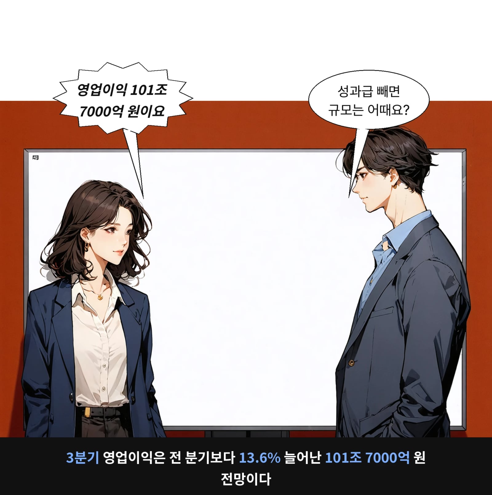 3분기 영업이익은 전 분기보다 13.6% 늘어난 101조 7000억 원 전망이다