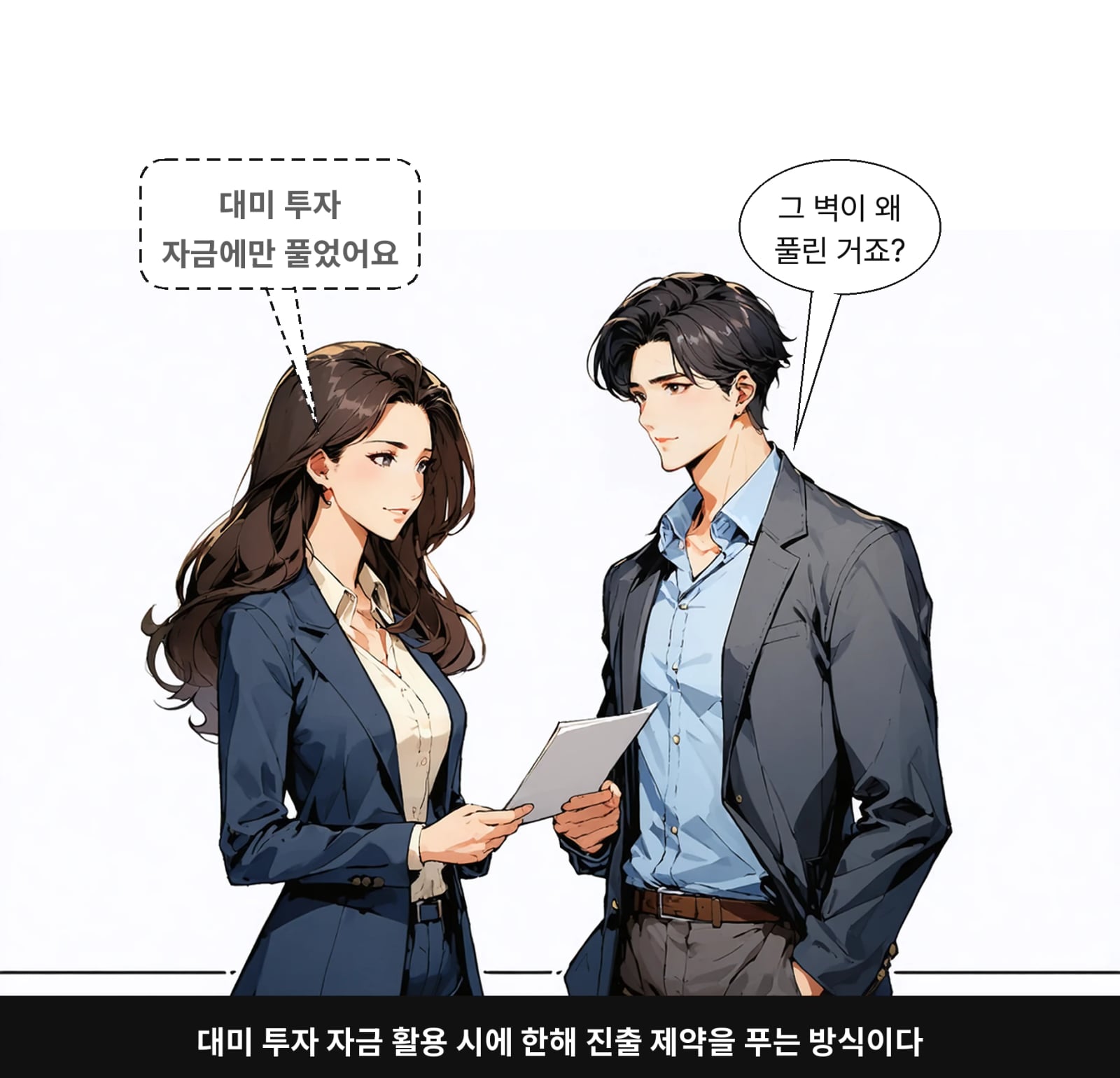 대미 투자 자금 활용 시에 한해 진출 제약을 푸는 방식이다