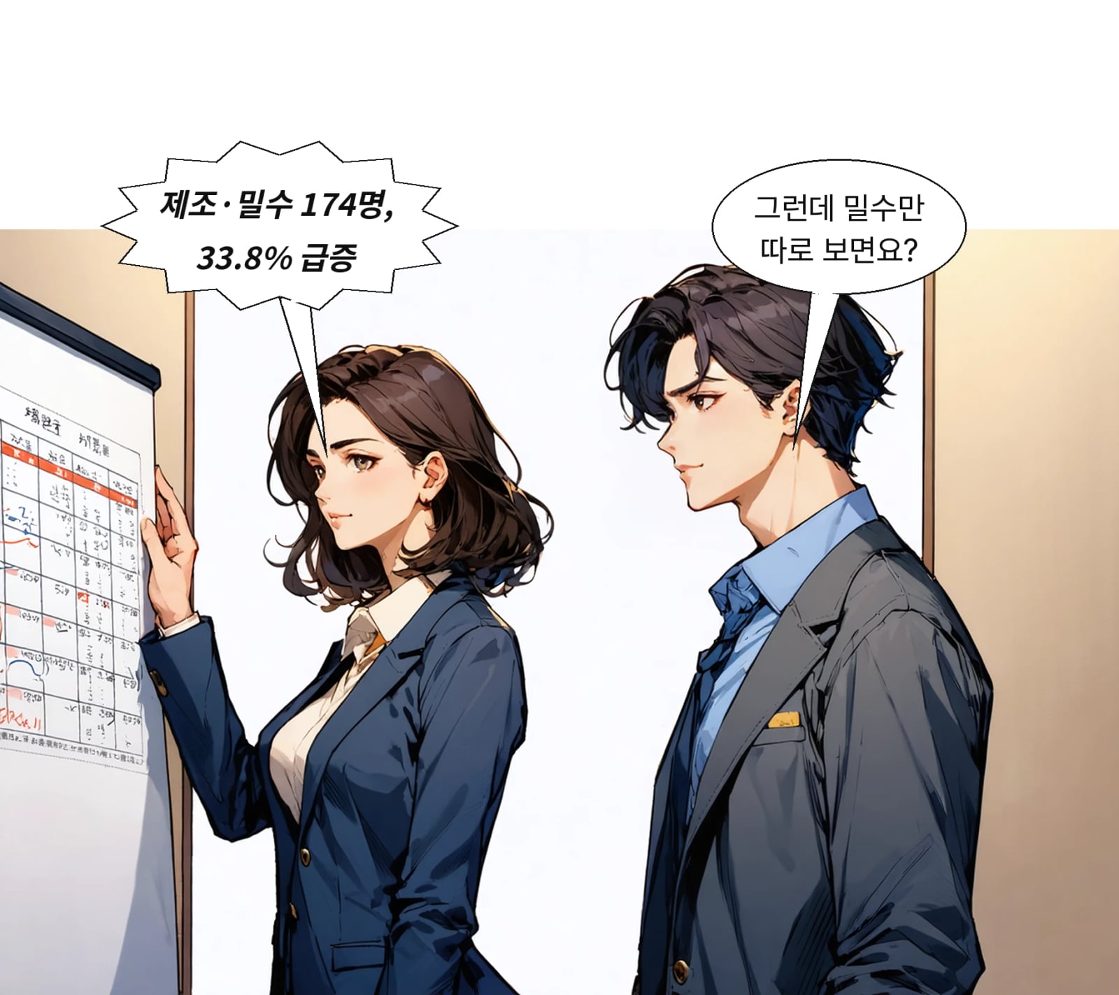 제조·밀수 사범은 130명에서 174명으로 33.8% 늘었다