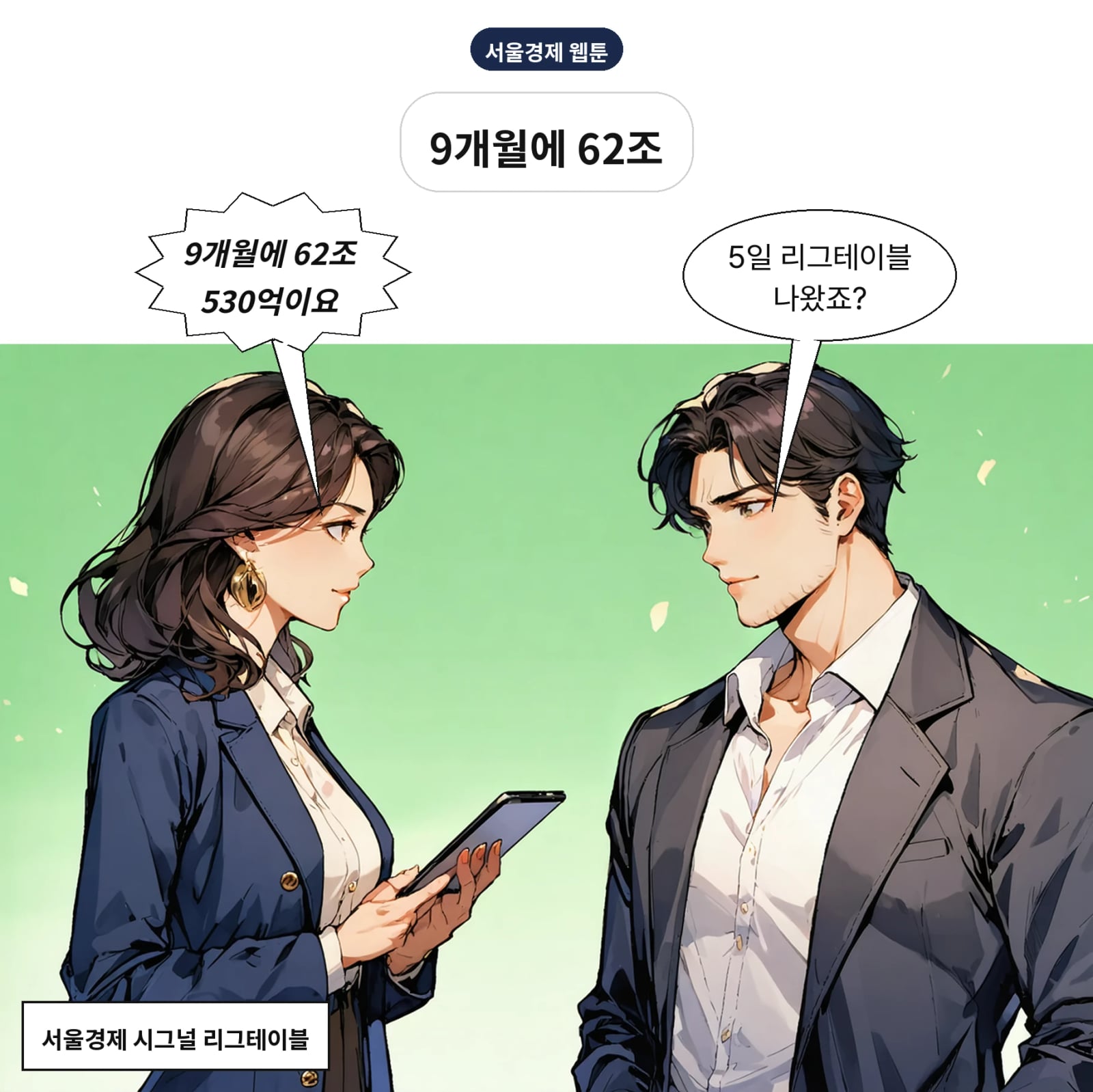 올해 1~3분기 완료 M&A는 62조 530억 원으로 집계됐다