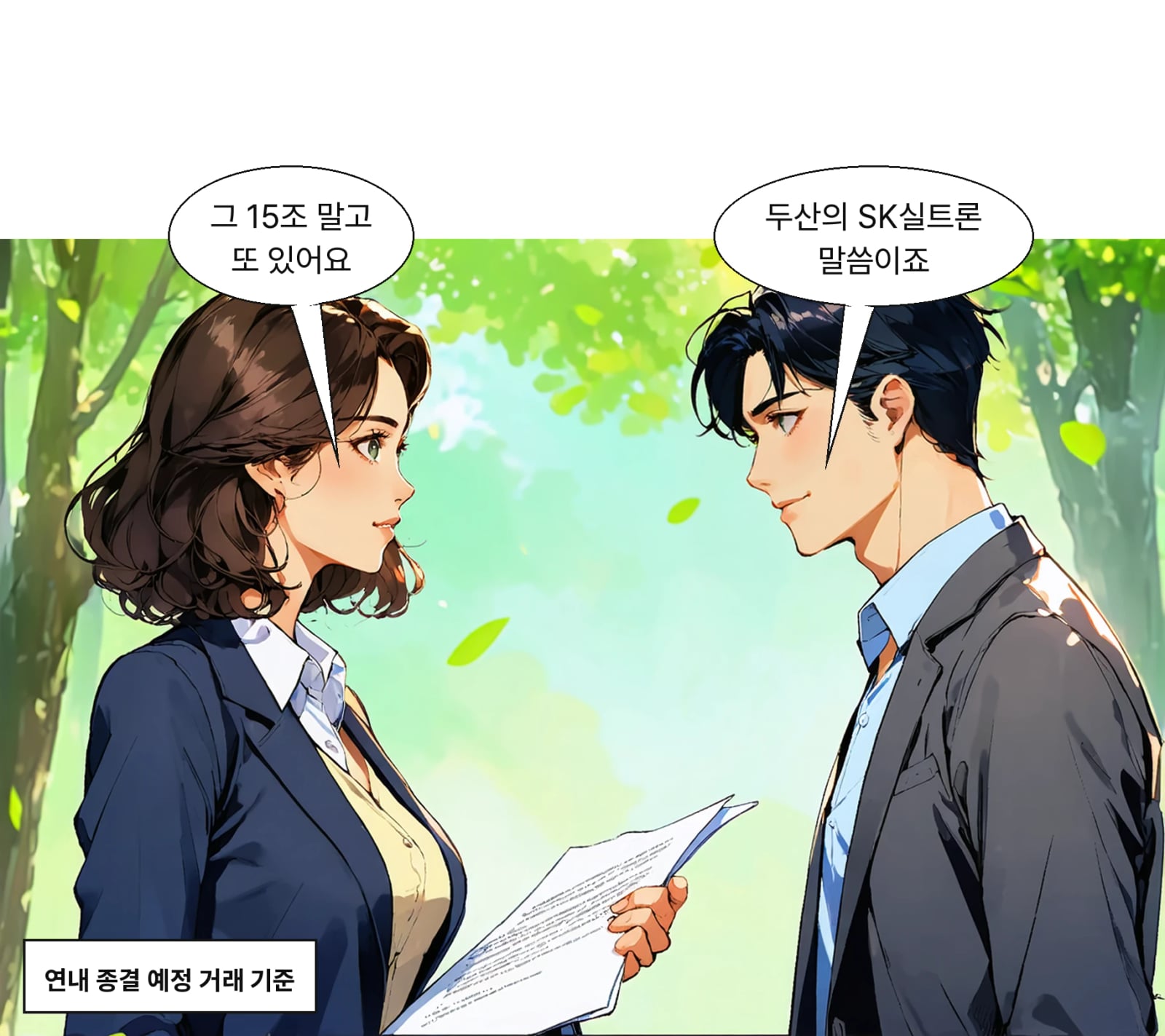 두산의 SK실트론 인수는 2조 3000억 원 규모로 연내 종결이 예정됐다