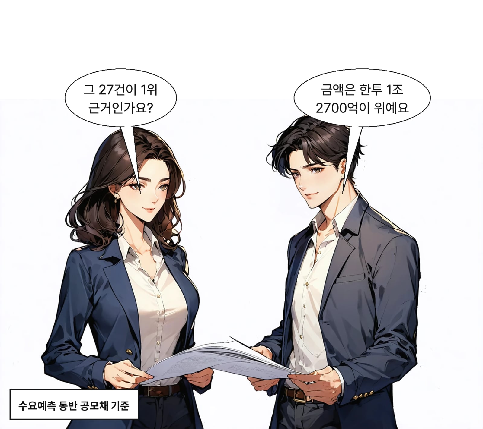 금액 기준 한국투자증권 1조 2700억 원, KB증권 1조 2530억 원이다