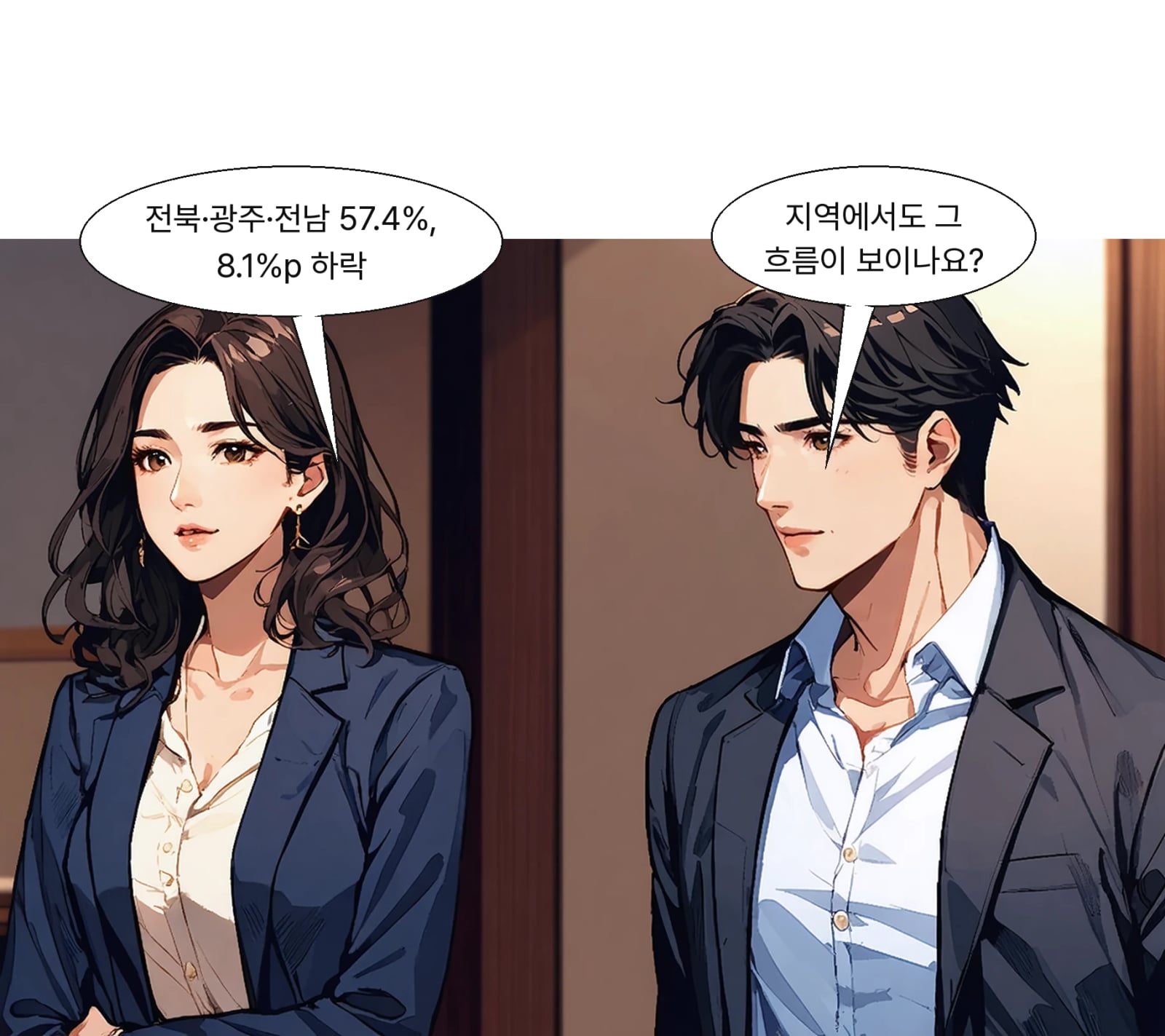 대구·경북은 7.3%포인트 오른 29.2%를 기록했다
