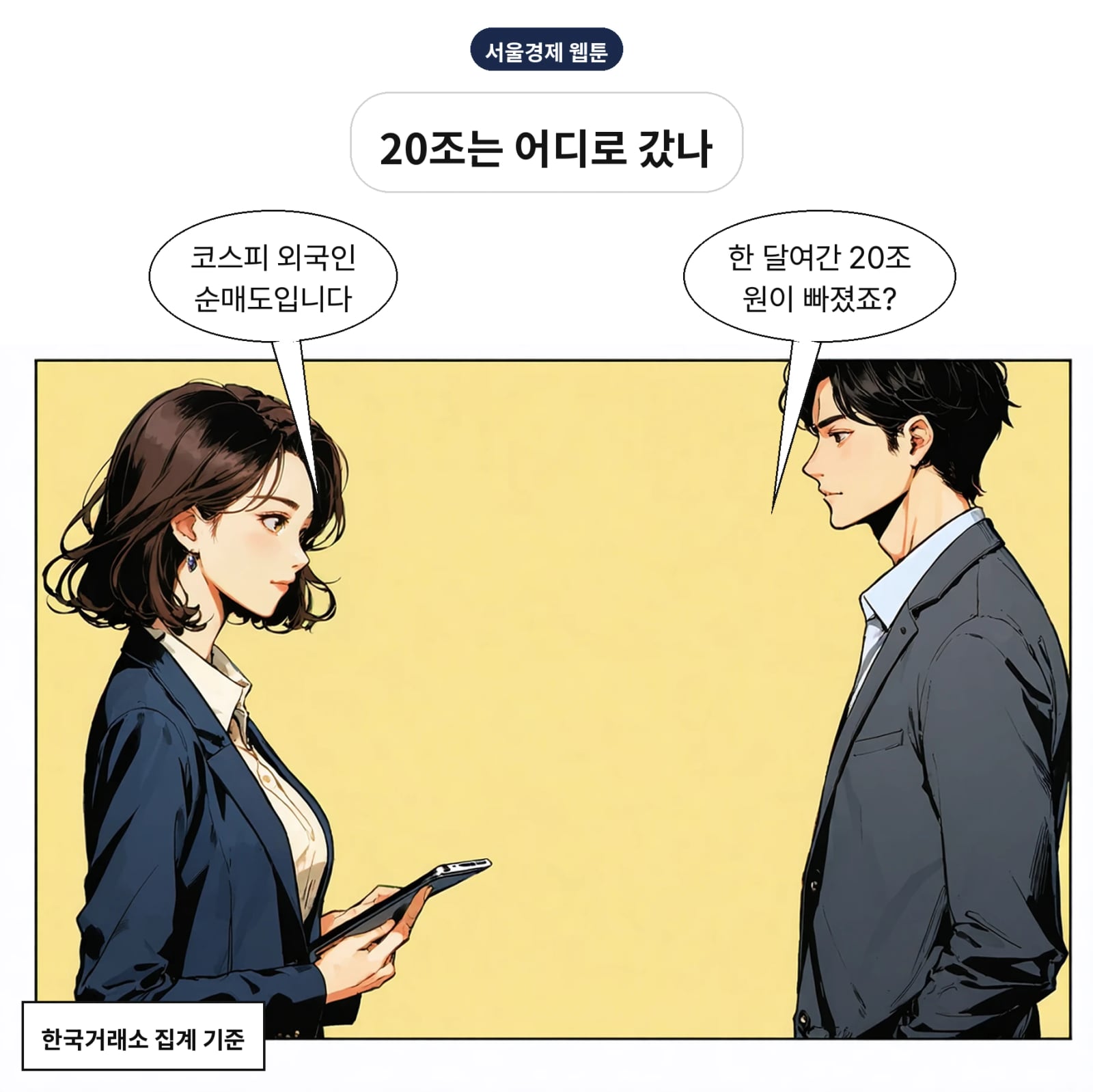 외국인은 9월 1일~10월 2일 코스피 20조 3050억 원을 순매도했다