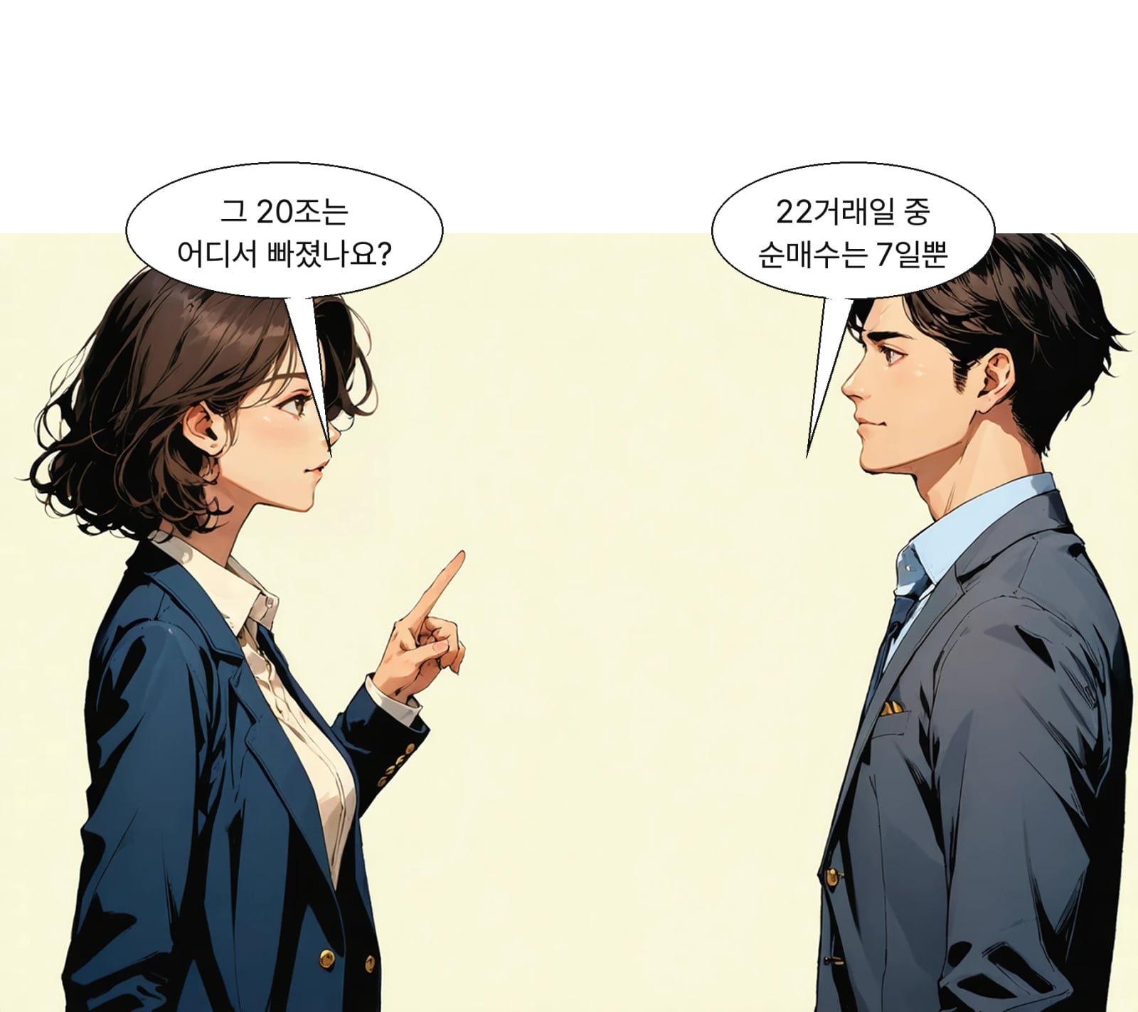 22거래일 중 외국인 순매수일은 7일, 9월 28일엔 3조 원 넘게 팔았다