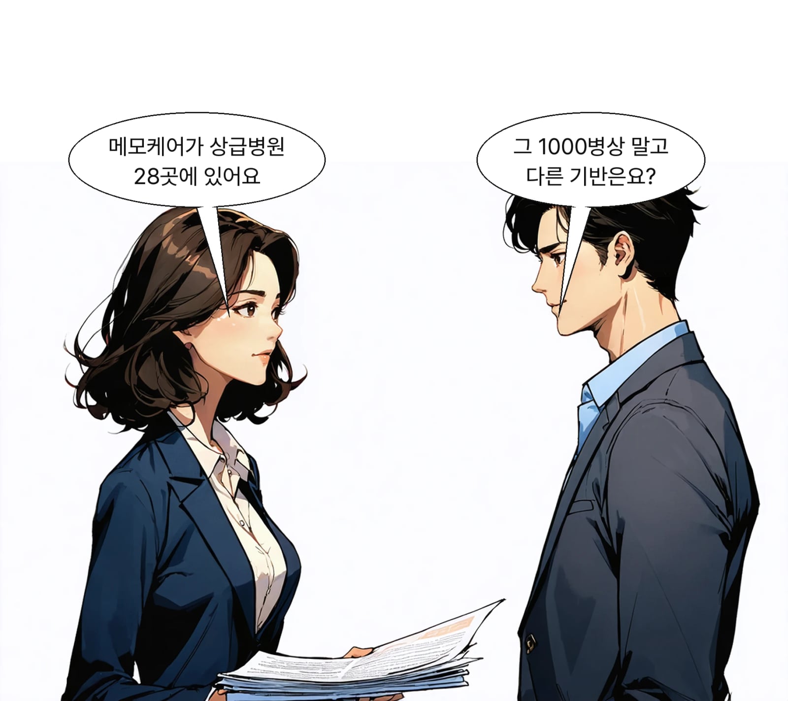 메모케어는 국내 상급종합병원 47곳 중 28곳에 도입돼 있다