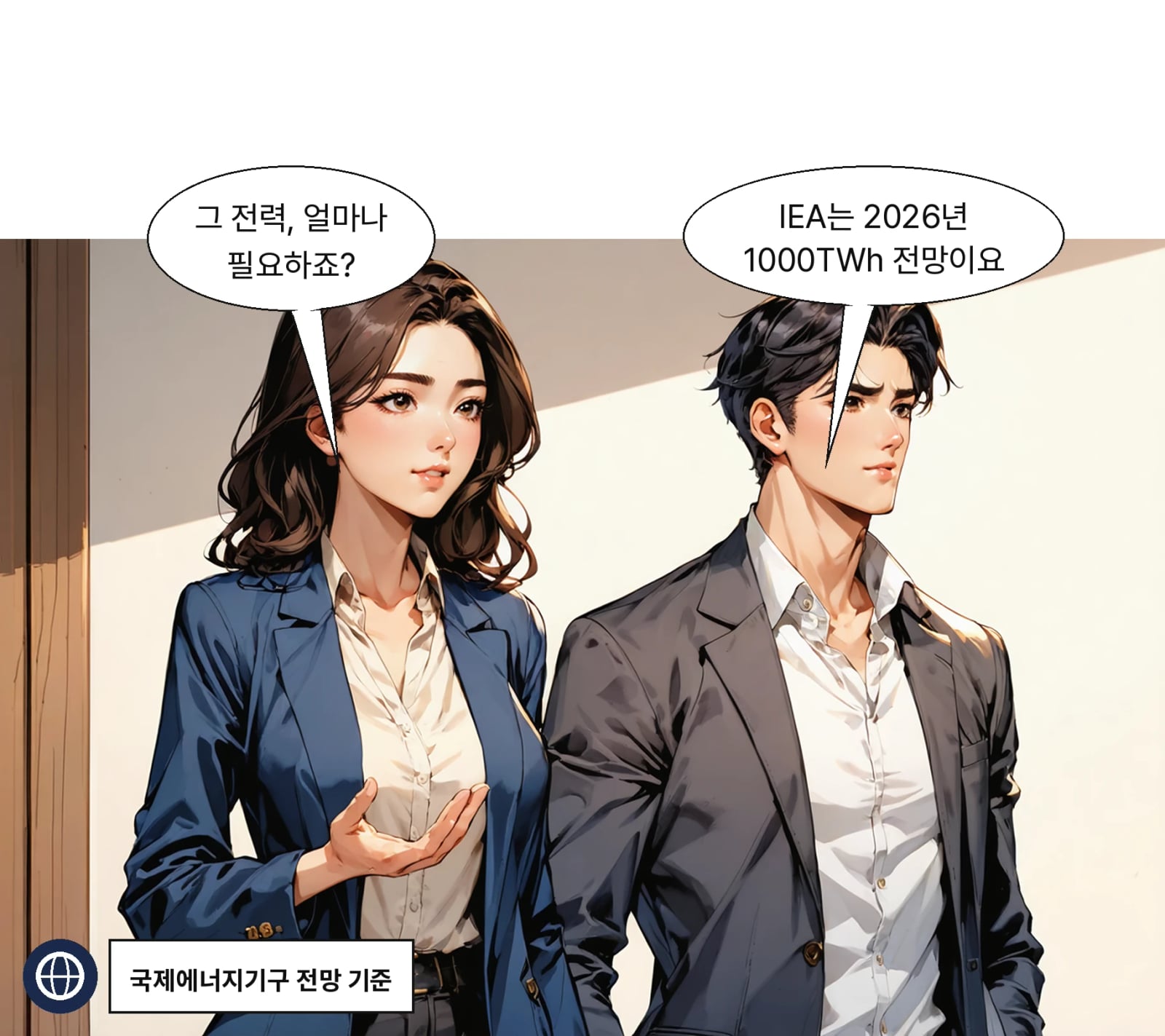 IEA는 2026년 세계 DC 수요를 1000TWh로 전망했다