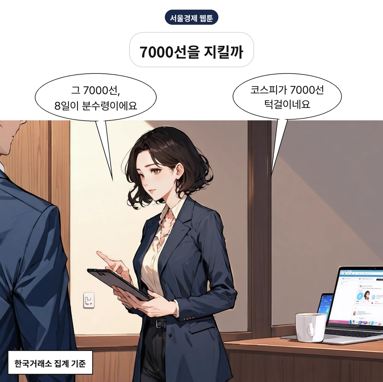 코스피는 10월 2일 7003.74포인트로 마감했다