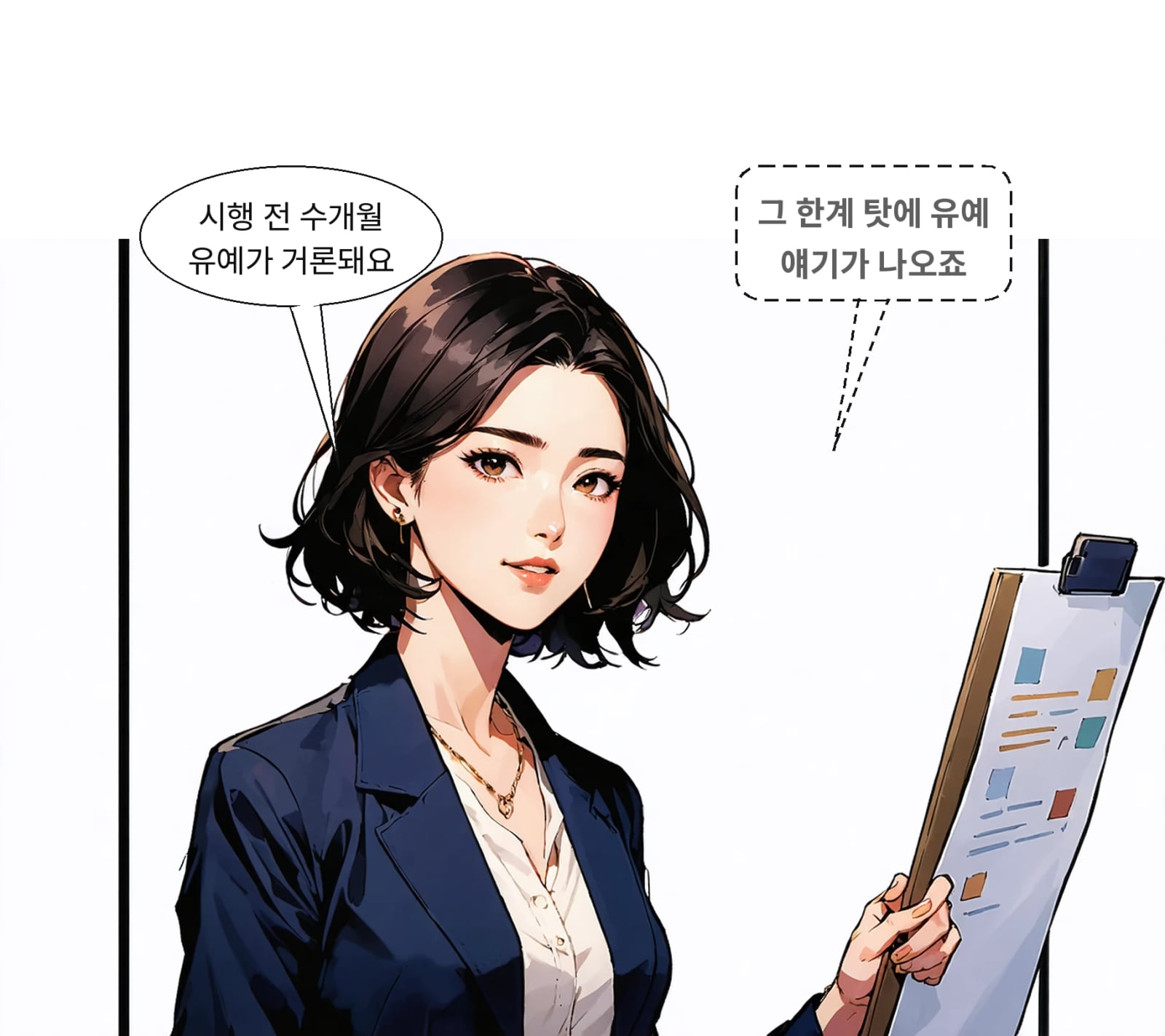 안내와 대응 시간 확보를 위해 시행 전 수개월 유예기간이 거론된다