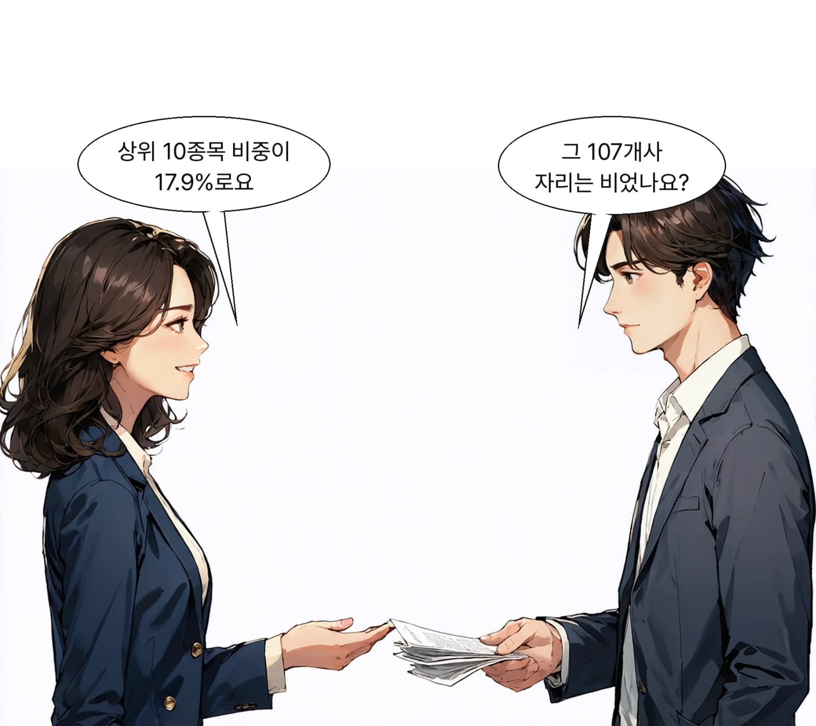 상위 10개 종목 비중은 13.4%에서 17.9%로 4.5%포인트 높아졌다