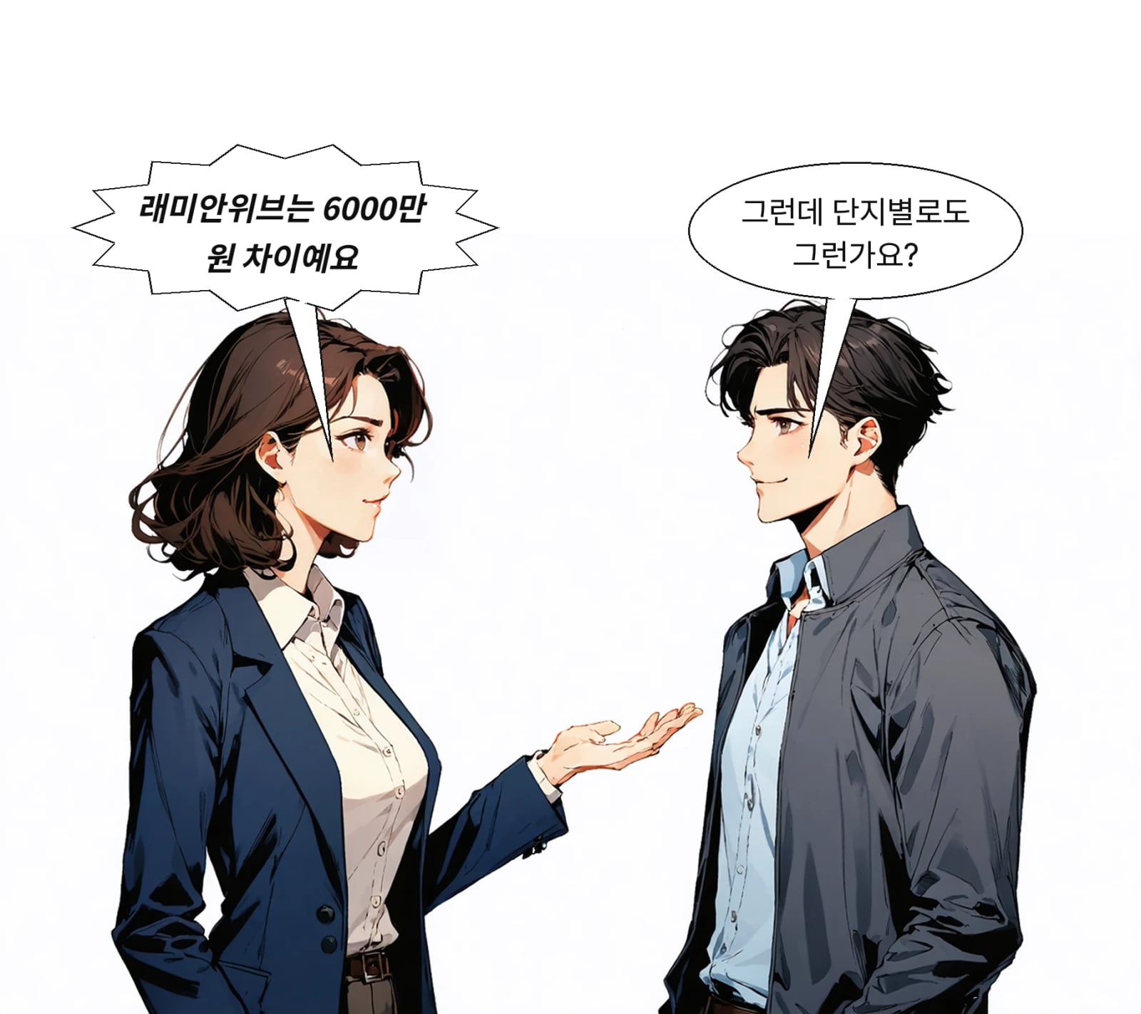 답십리 래미안위브 격차는 2억8500만 원에서 6000만 원이 됐다