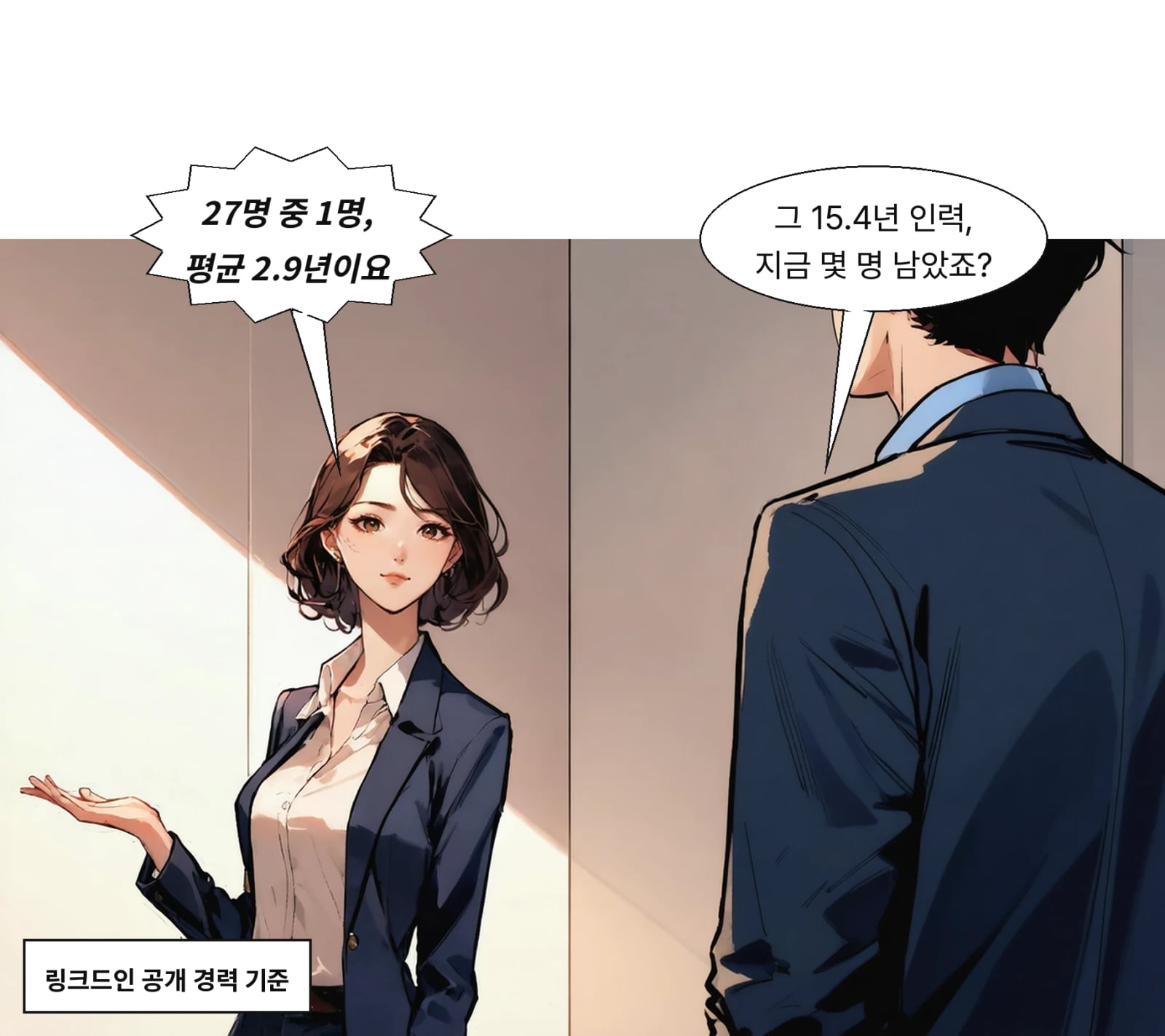 27명 중 26명이 이미 퇴사, 평균 재직은 2.9년으로 집계됐다