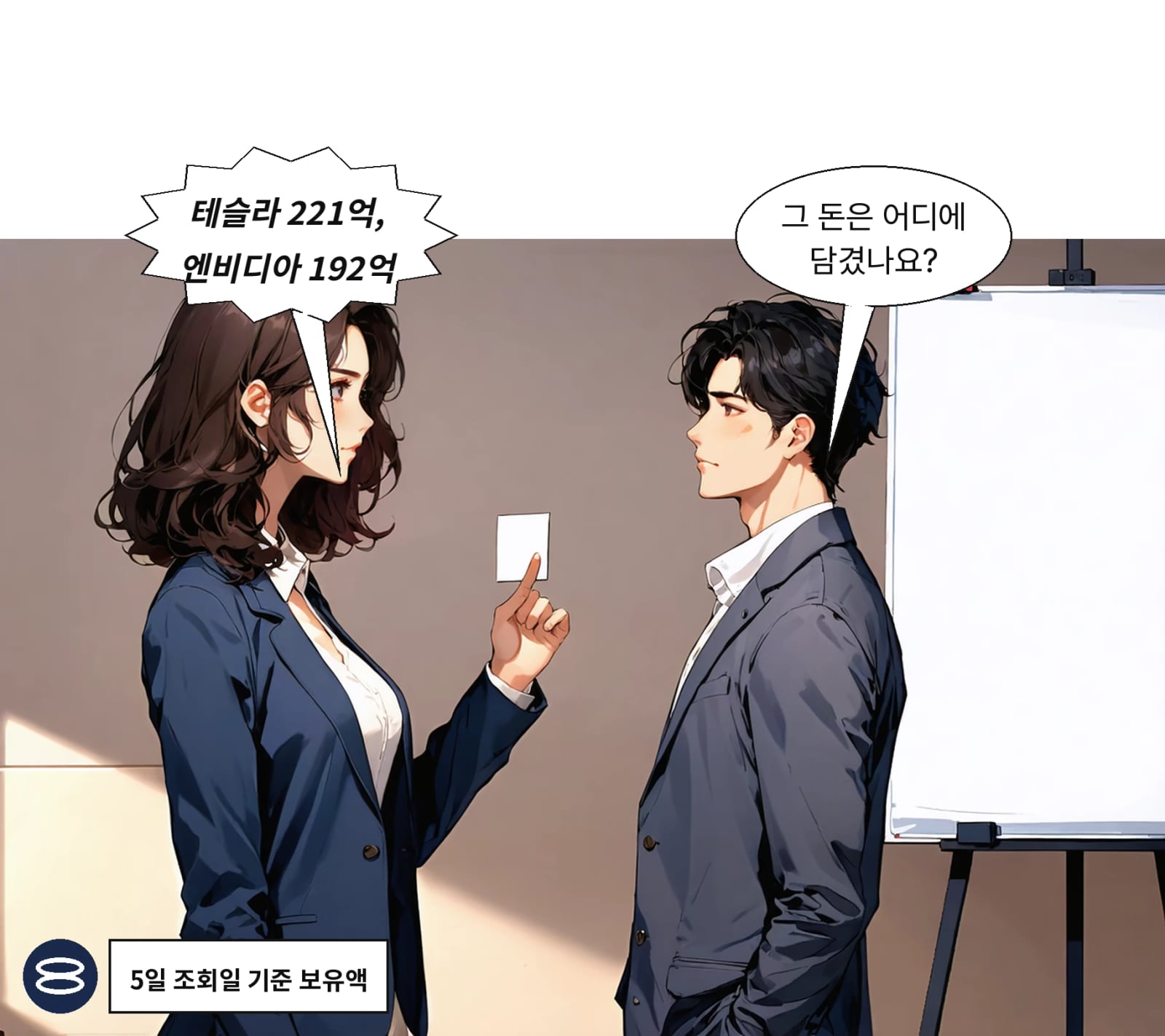 보유 1위는 테슬라 221억, 2위 엔비디아 192억, 3위 알파벳 89억 달러다