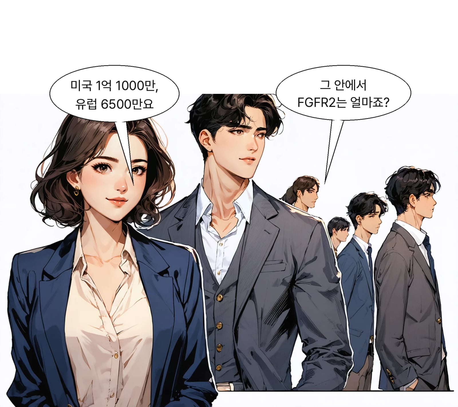 FGFR2 시장은 미국 1억 1000만 달러, 유럽 6500만 달러 규모다