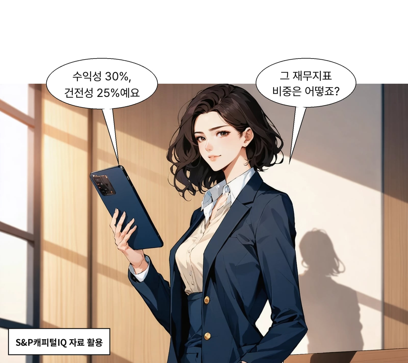 수익성 30%, 자금조달 25%, 건전성 25%, 성장성 20%
