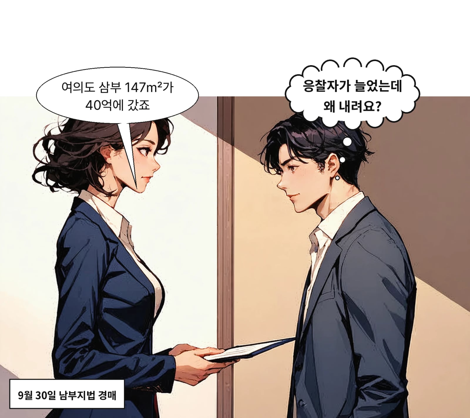 여의도 삼부 147㎡는 9월 30일 약 40억 원에 낙찰됐다