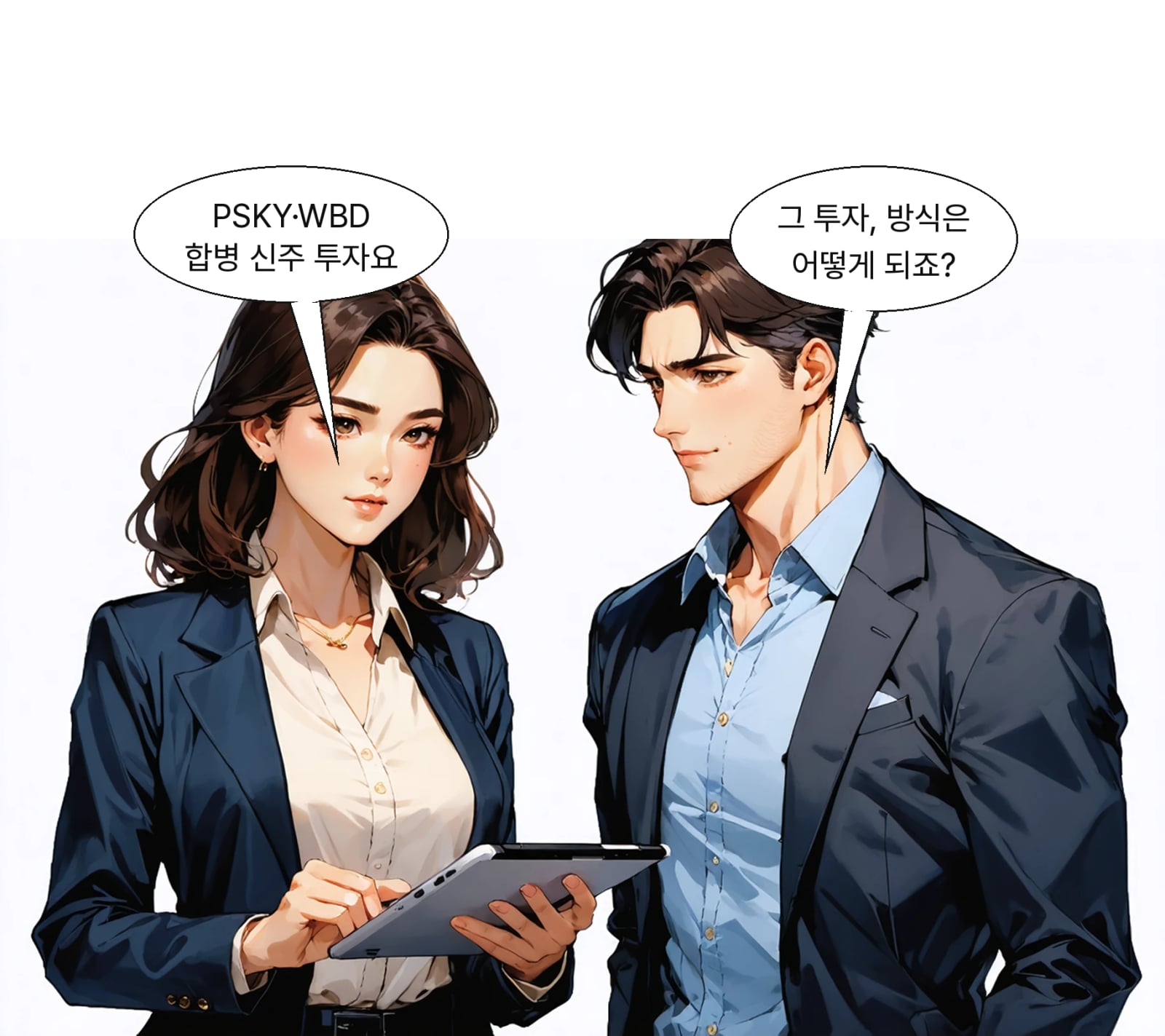 PSKY와 WBD 합병으로 발행되는 신주에 투자하는 방식이다