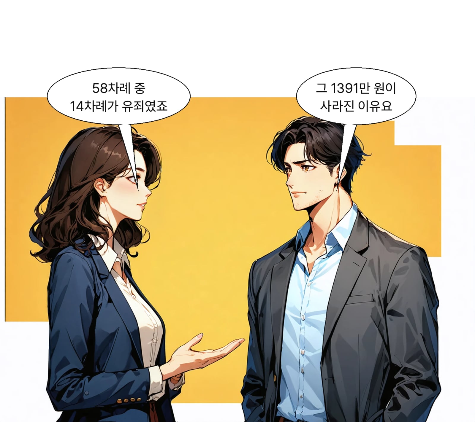 1심은 58차례 여론조사 중 14차례만 유죄로 판단했다