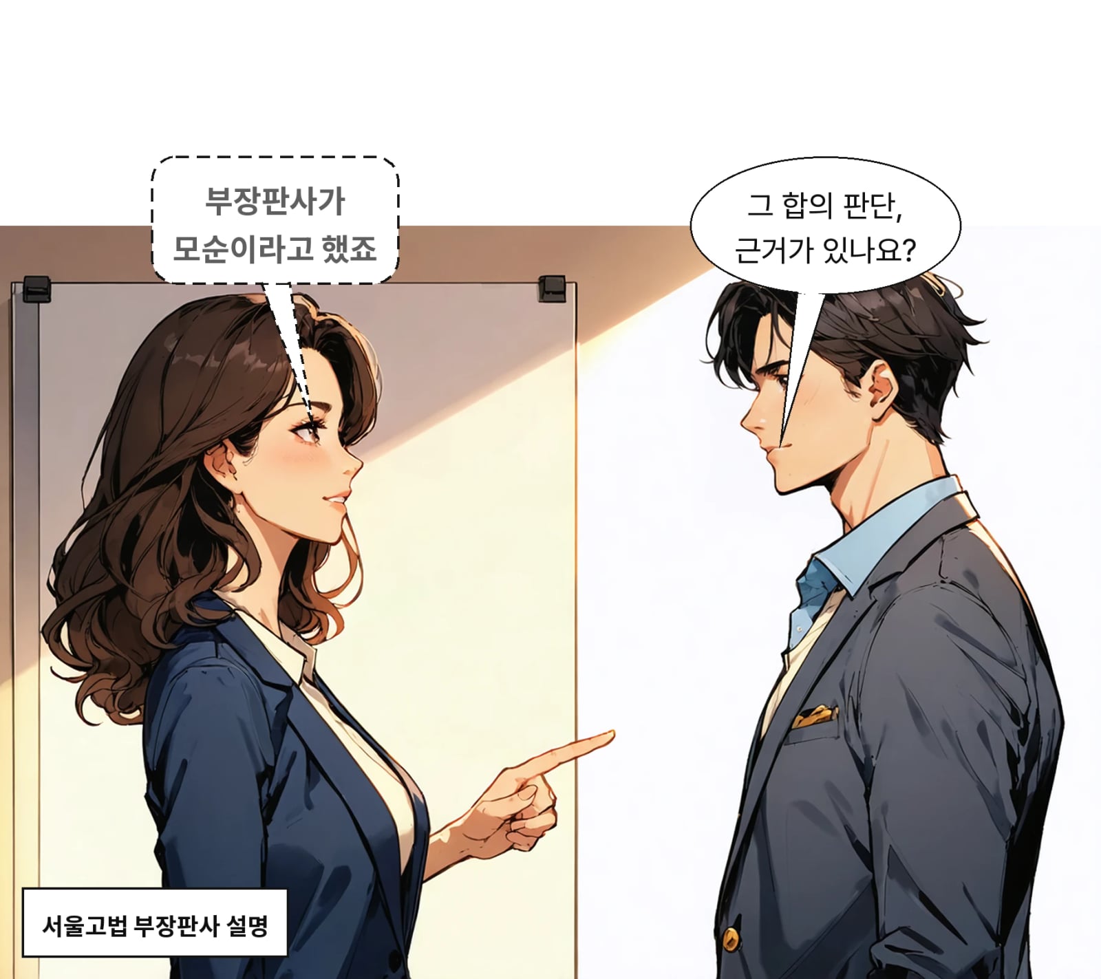 서울고법 부장판사는 부부 유무죄가 갈리는 건 모순이라고 말했다