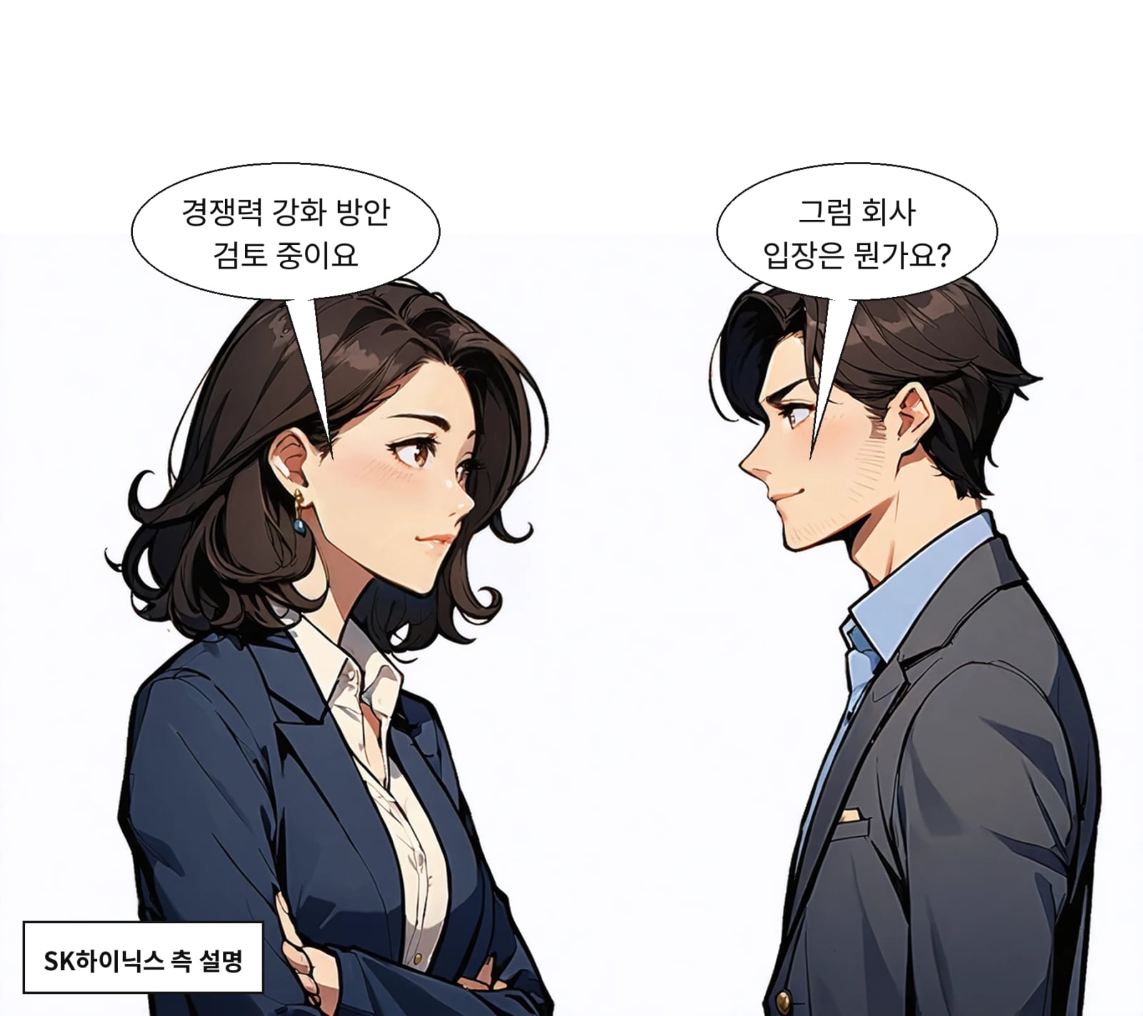 SK하이닉스는 사업 경쟁력 강화를 위한 방안을 검토 중이라고 밝혔다