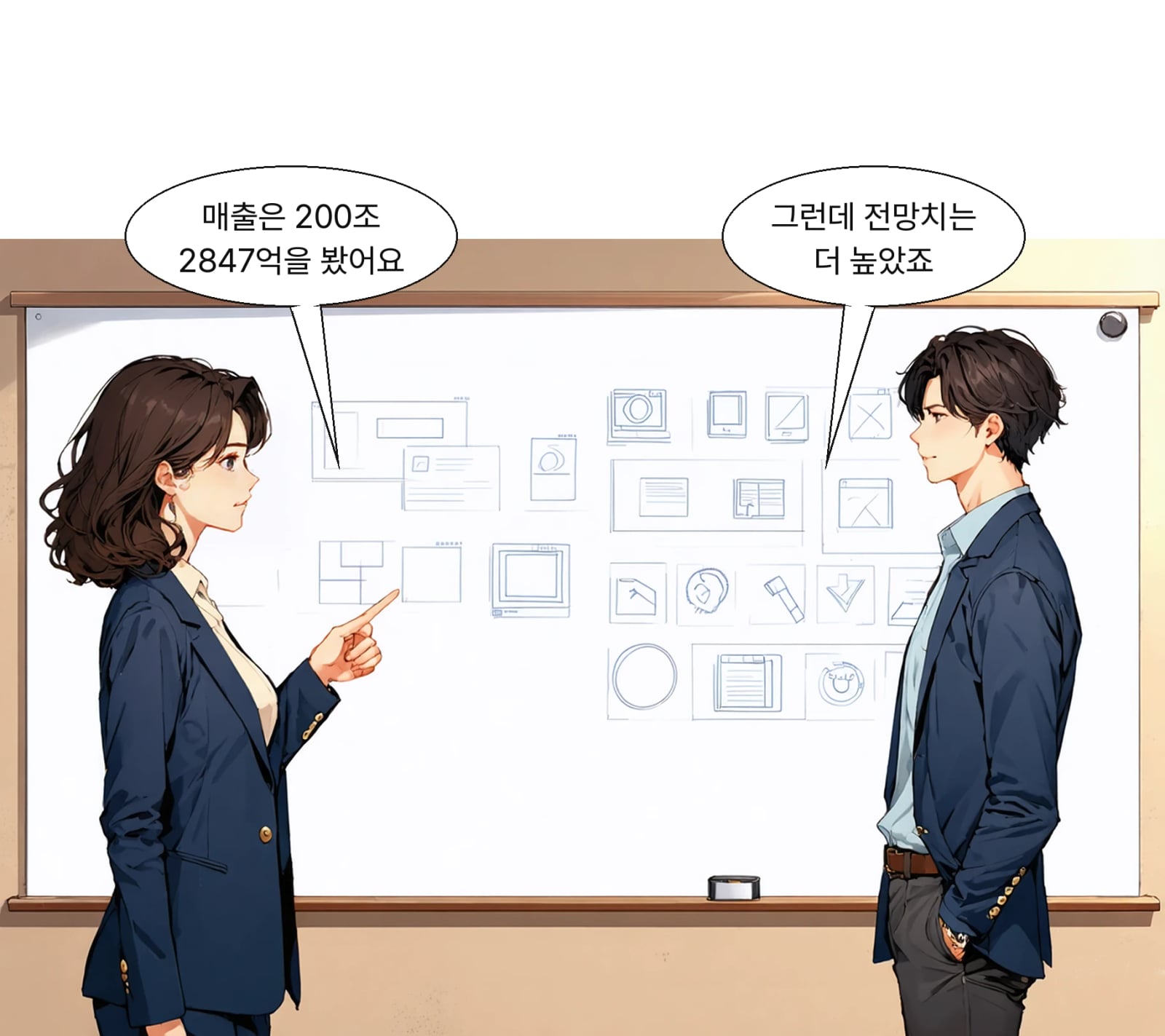 증권사 매출 전망치 평균은 200조 2847억 원이었다