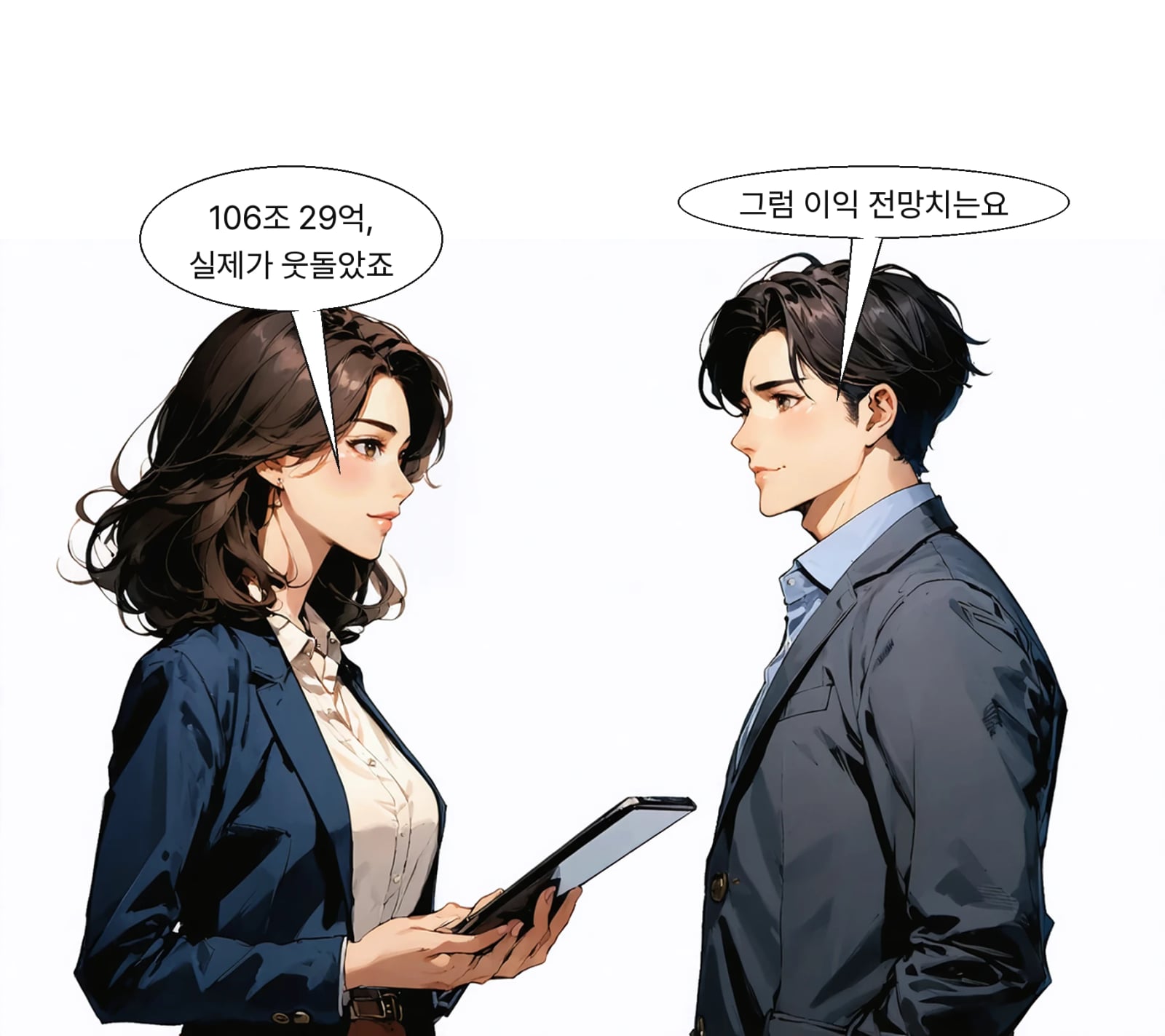 영업이익 전망치 평균 106조 29억 원을 실제 실적이 웃돌았다