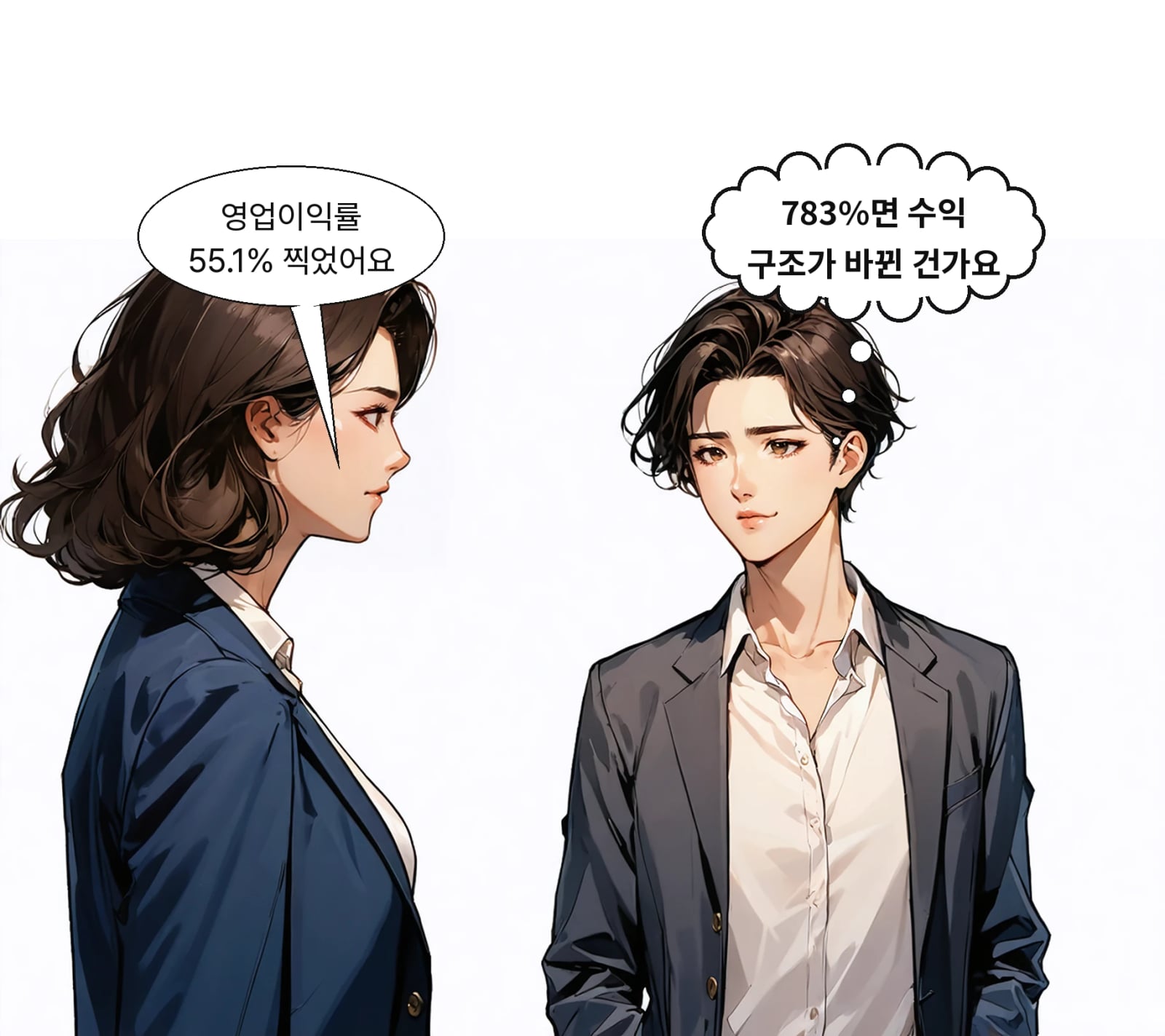 3분기 영업이익률은 55.1%를 기록했다
