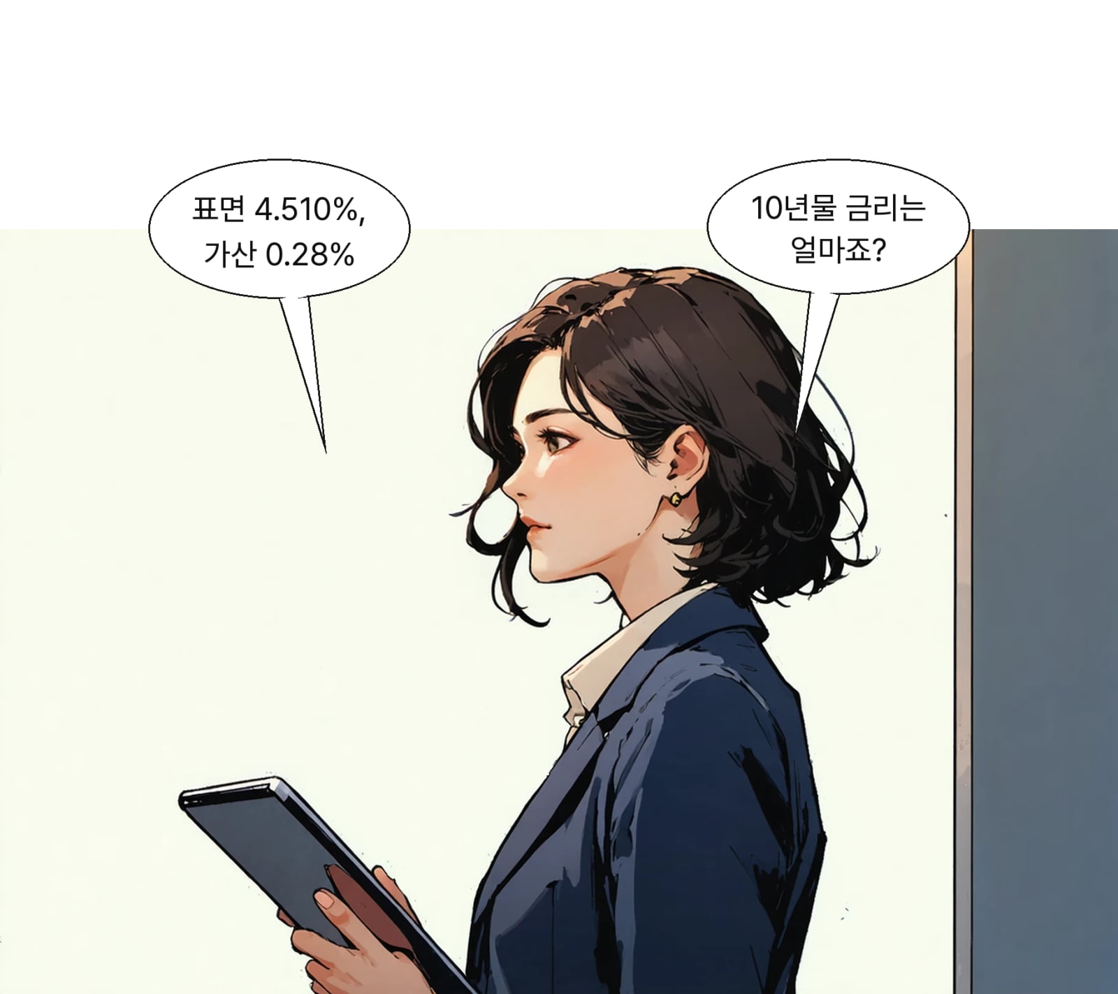 10년물 표면금리는 4.510%, 가산금리는 0.28%가 적용된다