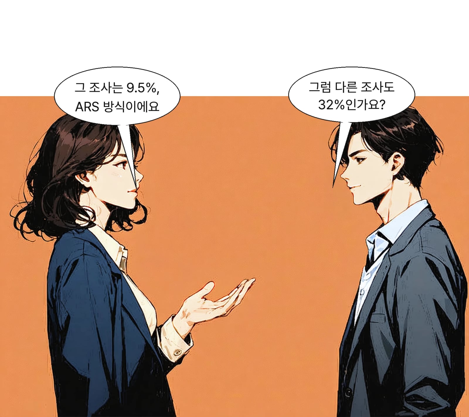 10월 5일 리얼미터 ARS 조사 무당층은 9.5%였다