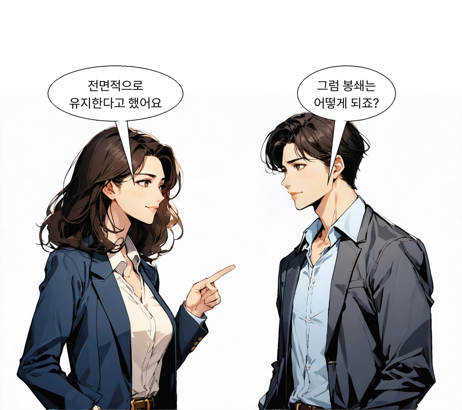 그는 이란 봉쇄 조치를 전면적으로 유지하겠다고 강조했다