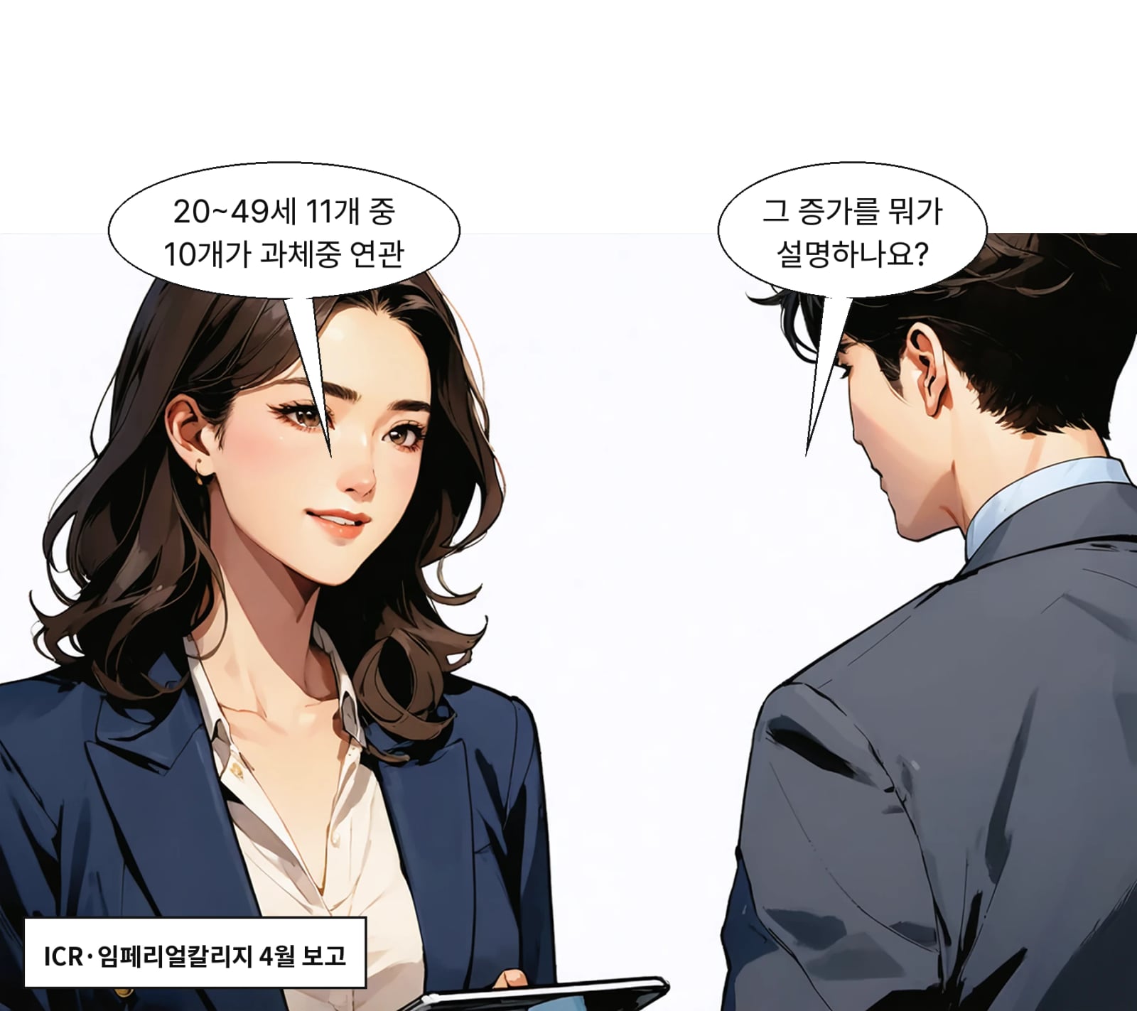 20~49세에서 증가한 11개 암 중 10개가 과체중 연관 암이다