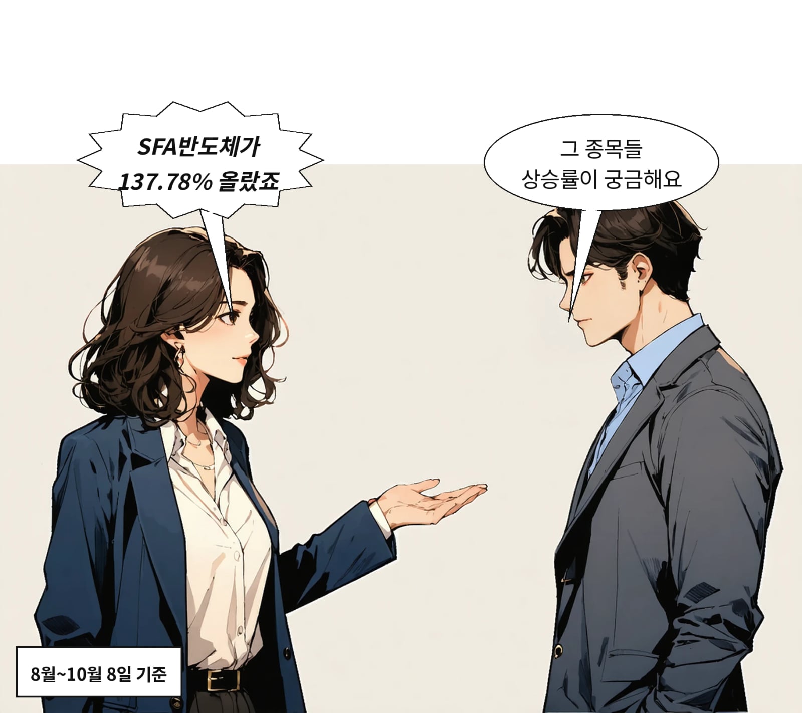 SFA반도체는 8월부터 10월 8일까지 137.78% 급등했다