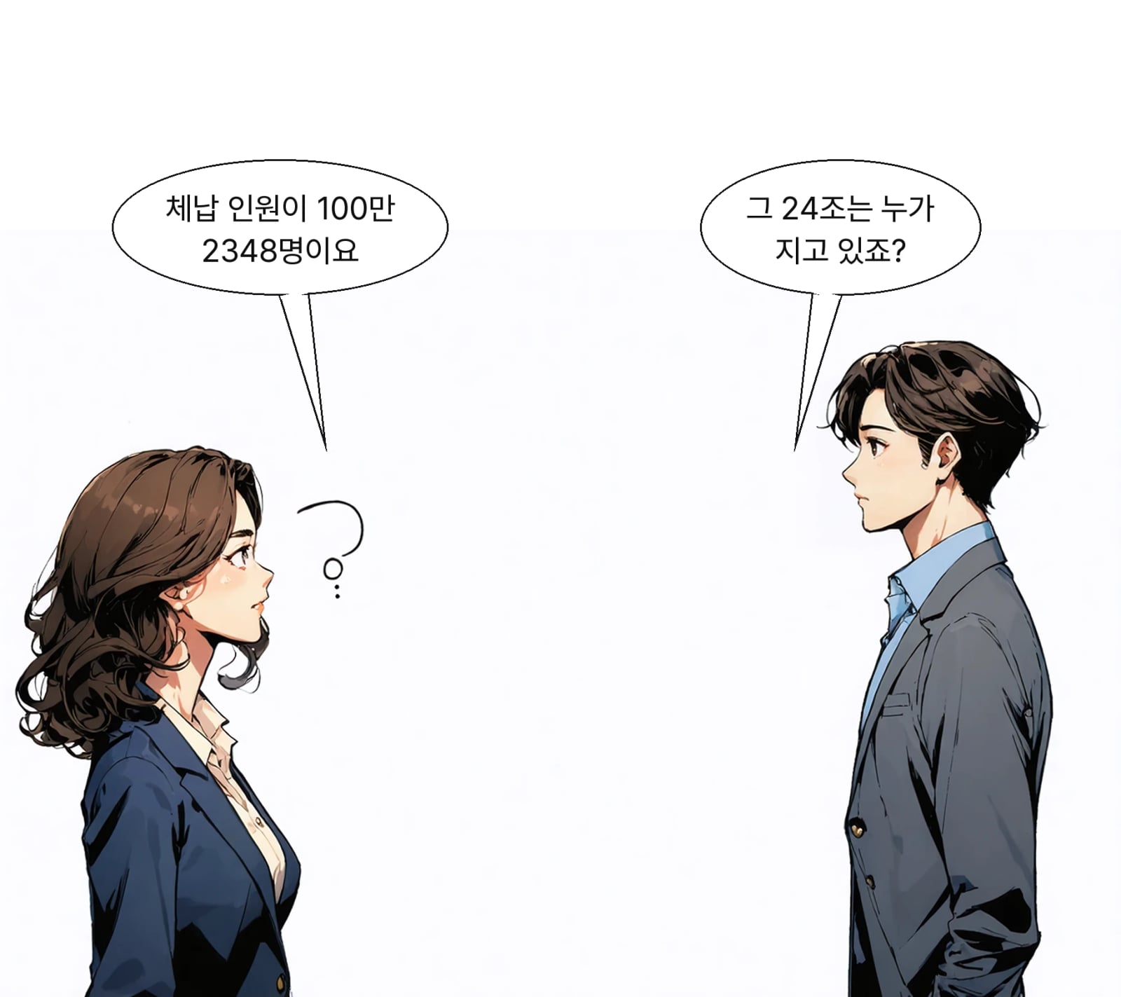 체납 인원은 86만 4107명에서 100만 2348명으로 늘었다