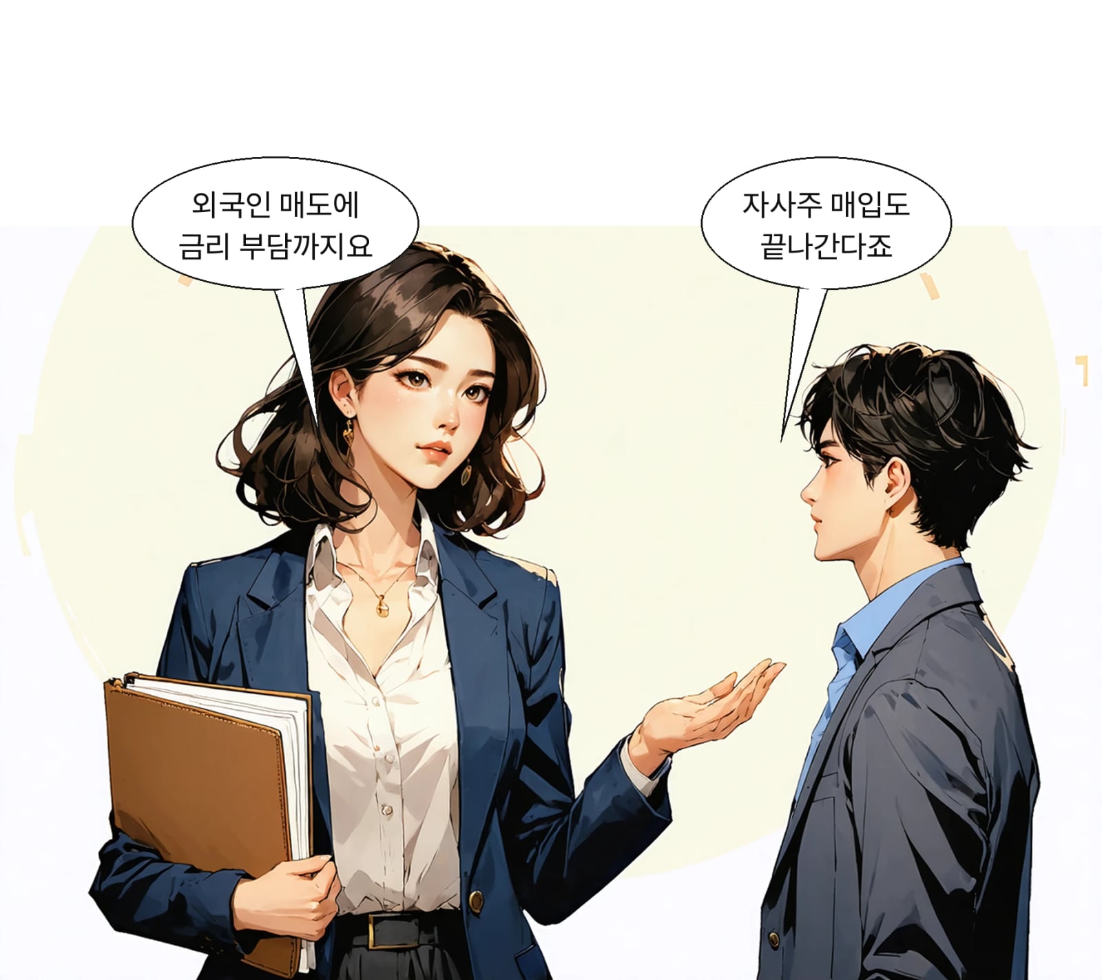 미 국채금리 부담과 자사주 매입 종료가 겹친 상황이다