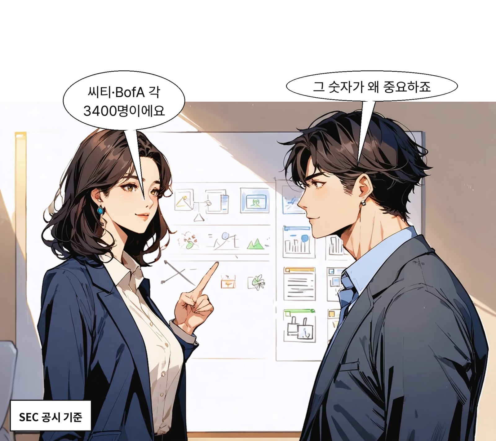 국민 96.7명, 신한 97.8명, 하나 71.9명, 우리 101명이다