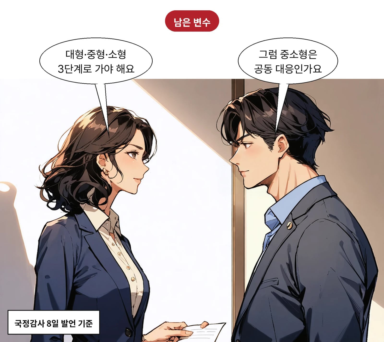 대형은 자체 투자, 중형은 공동체계, 소형은 통제 강화가 추진된다