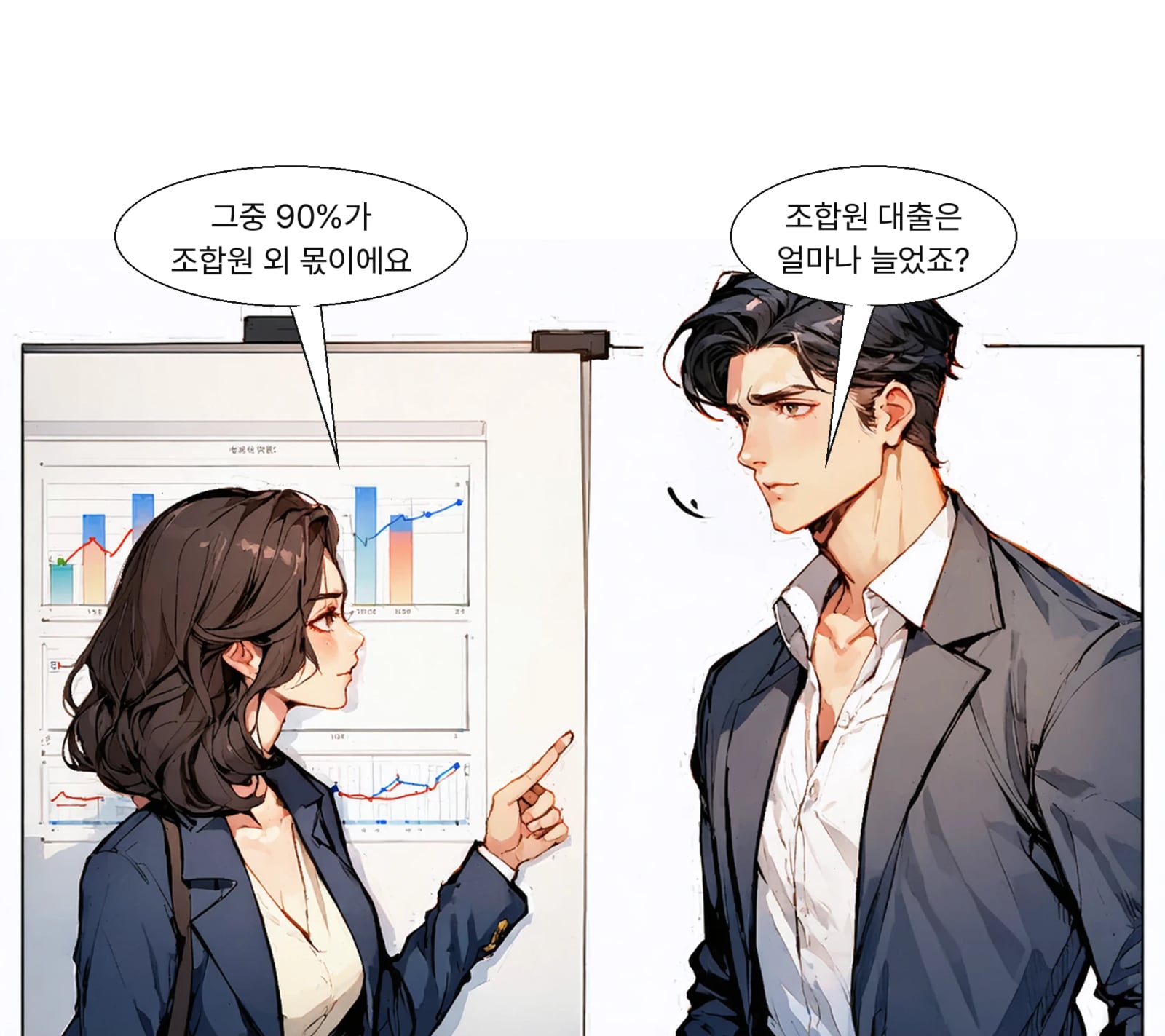 증가액의 89.4%인 10조 9366억 원이 준조합원·비조합원 대출이었다