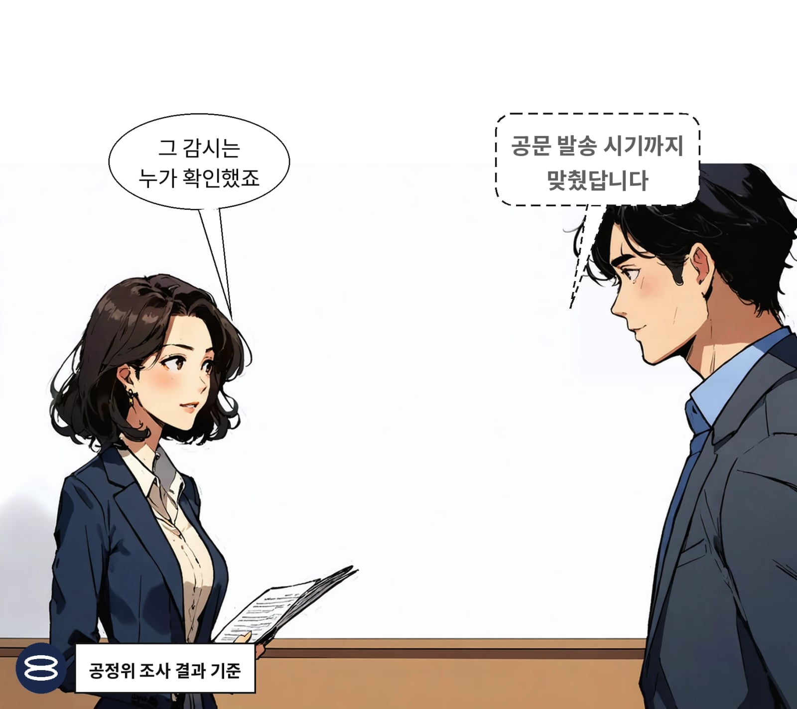 거래처별 공문 발송 시기까지 맞추고 서로 감시했다