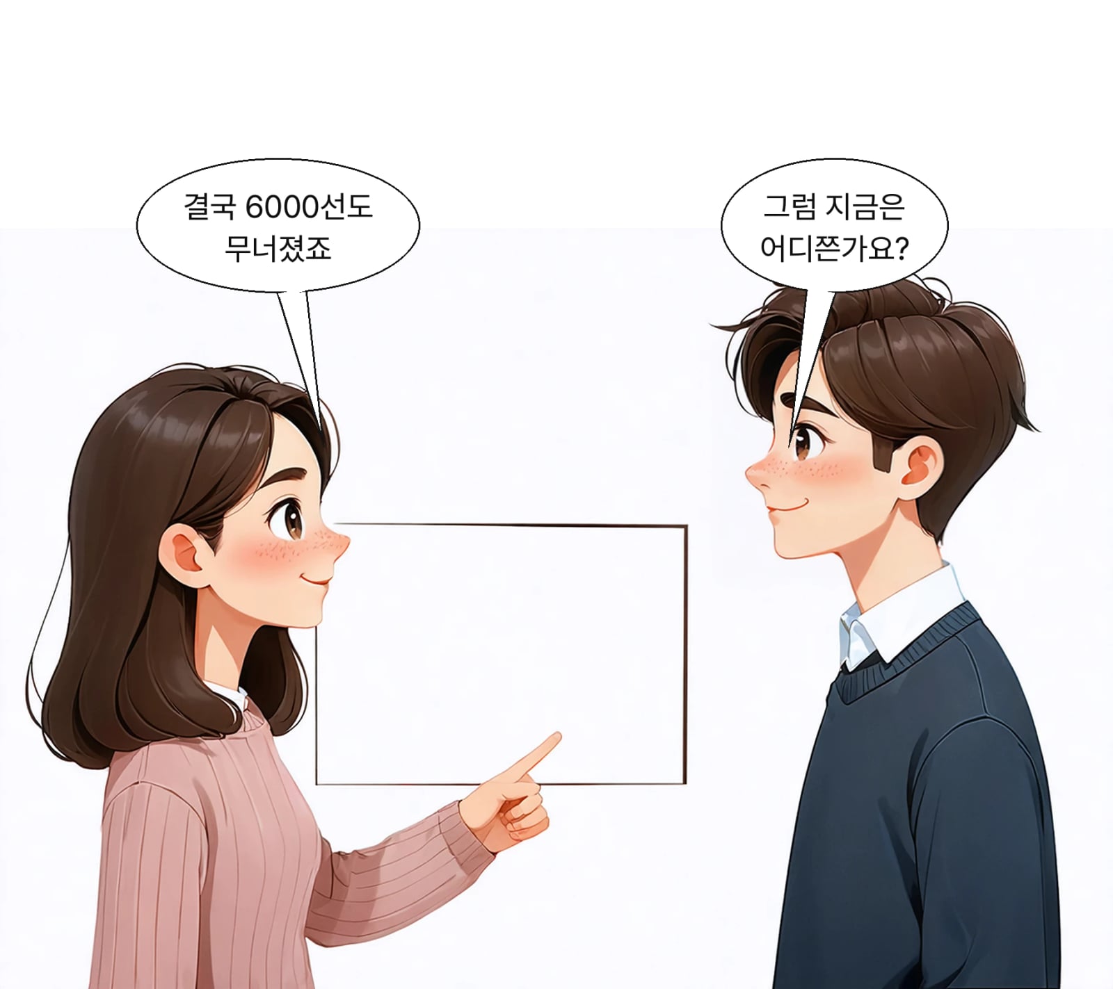 오전 10시 25분경 코스피 6000선이 붕괴됐다