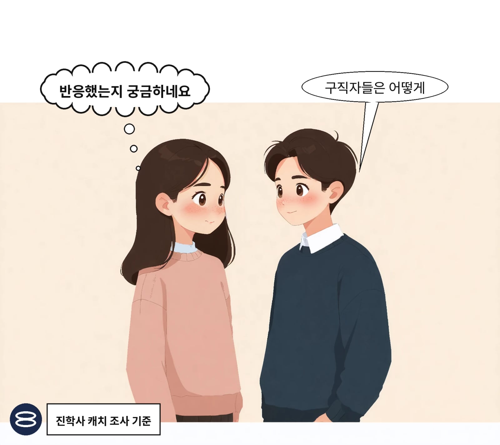 지난달 진학사 캐치가 구직자 1180명을 설문 조사했다