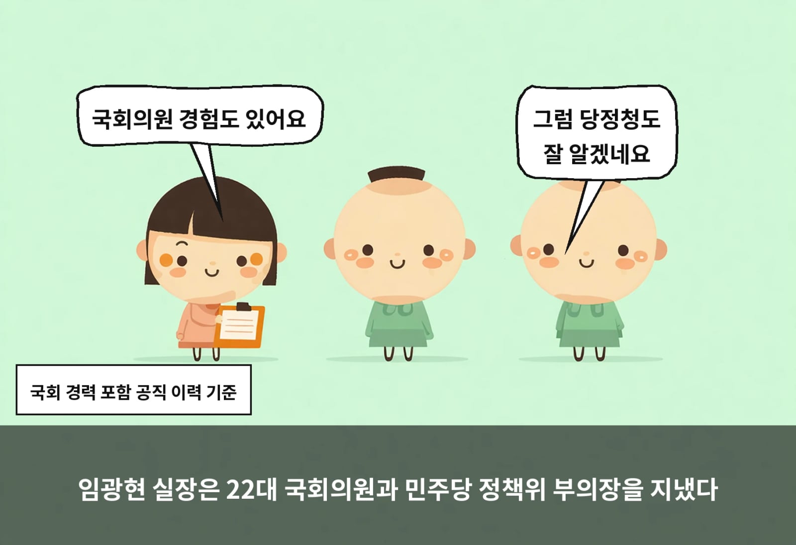 임광현 실장은 22대 국회의원과 민주당 정책위 부의장을 지냈다
