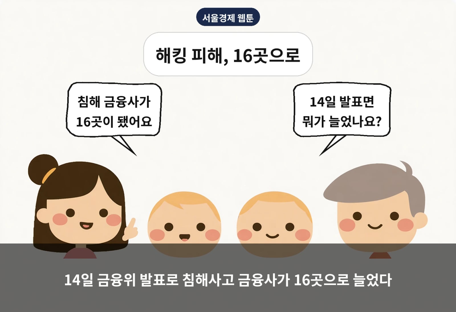 14일 금융위 발표로 침해사고 금융사가 16곳으로 늘었다